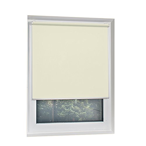 SCHRLING Blackout Roller Shades - Thermal Insulated No Drill Room Darkening Window Blinds, Custom Size 23