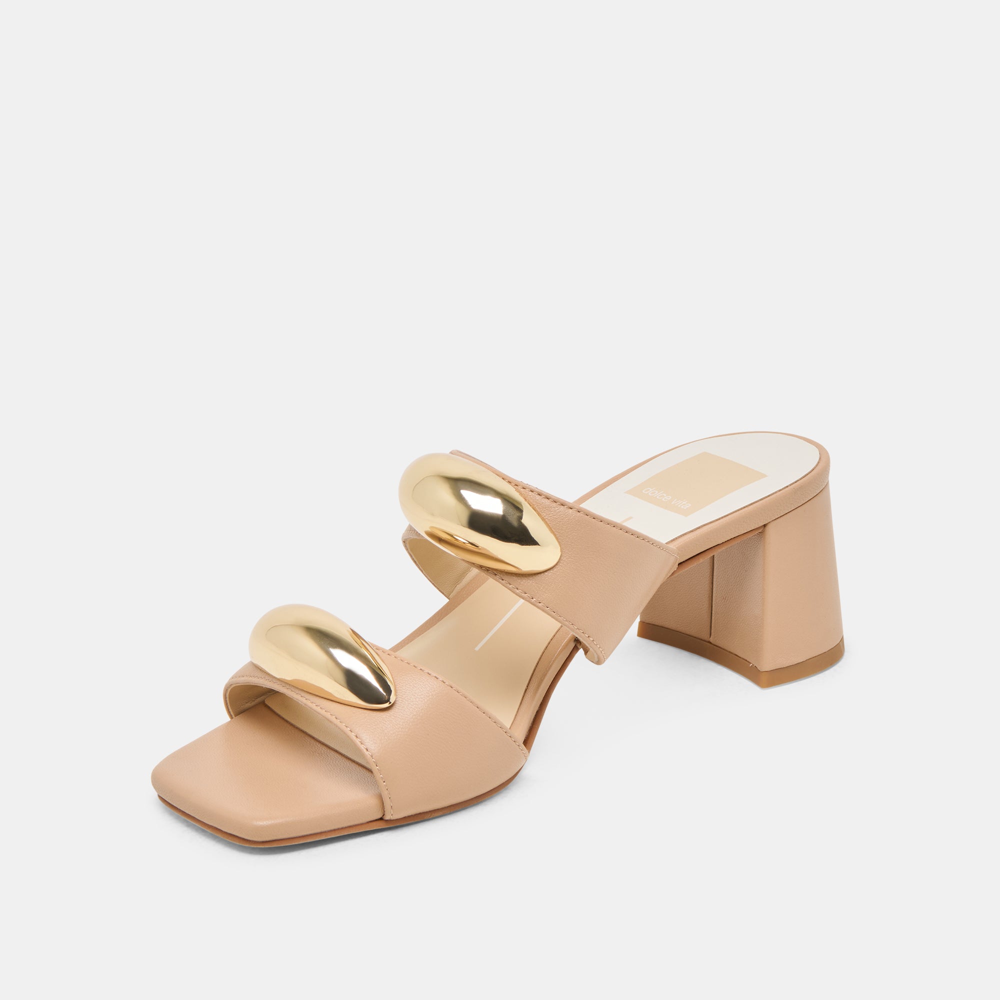 Barnet Women's Light Tan Leather Heels - Comfortable High Heel Shoes for Work, Party & Evening Wear