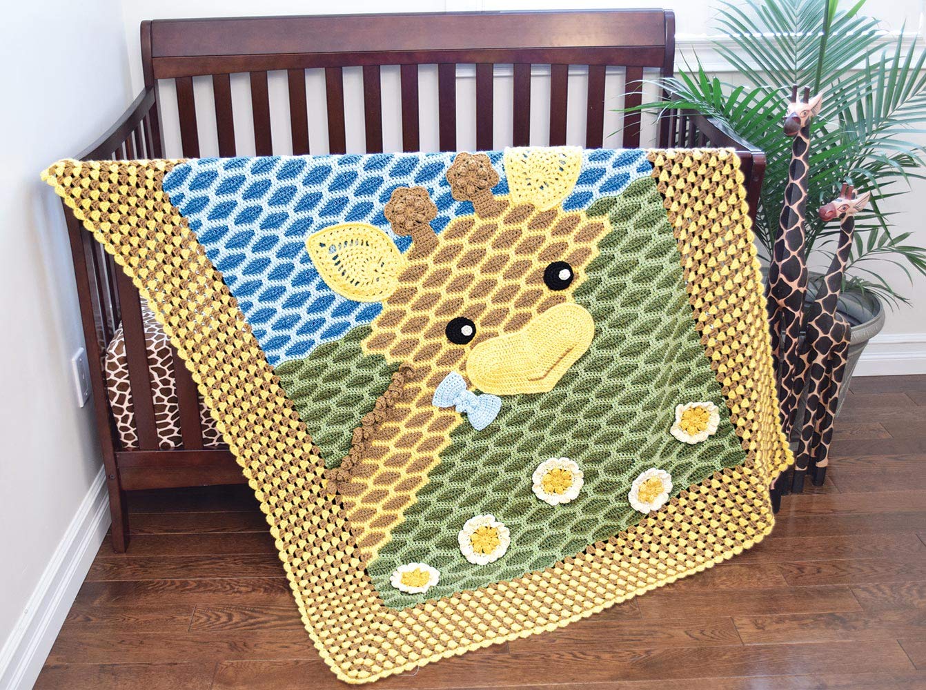 Soft and Cozy Rusty The Giraffe Plush Blanket - Perfect for Kids' Bedtime, Nursery Decor, and Cuddling | Animal-Themed Comfort for Babies and Toddlers
