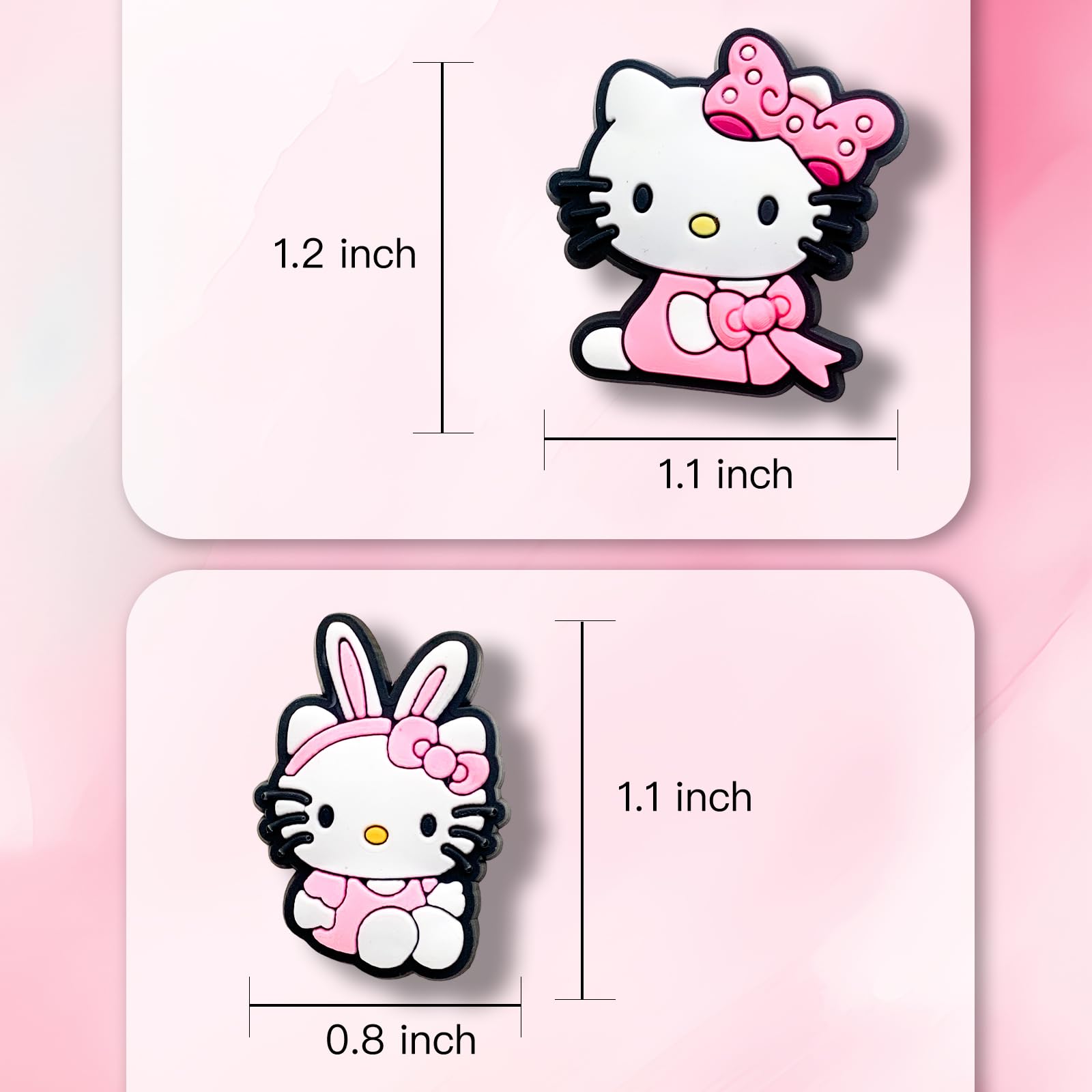 Cute Cartoon Shoe Charms for Clog Slides Sandals - Adorable Shoe Accessories for Girls & Women - Perfect for Parties, Gifts & Summer Fashion