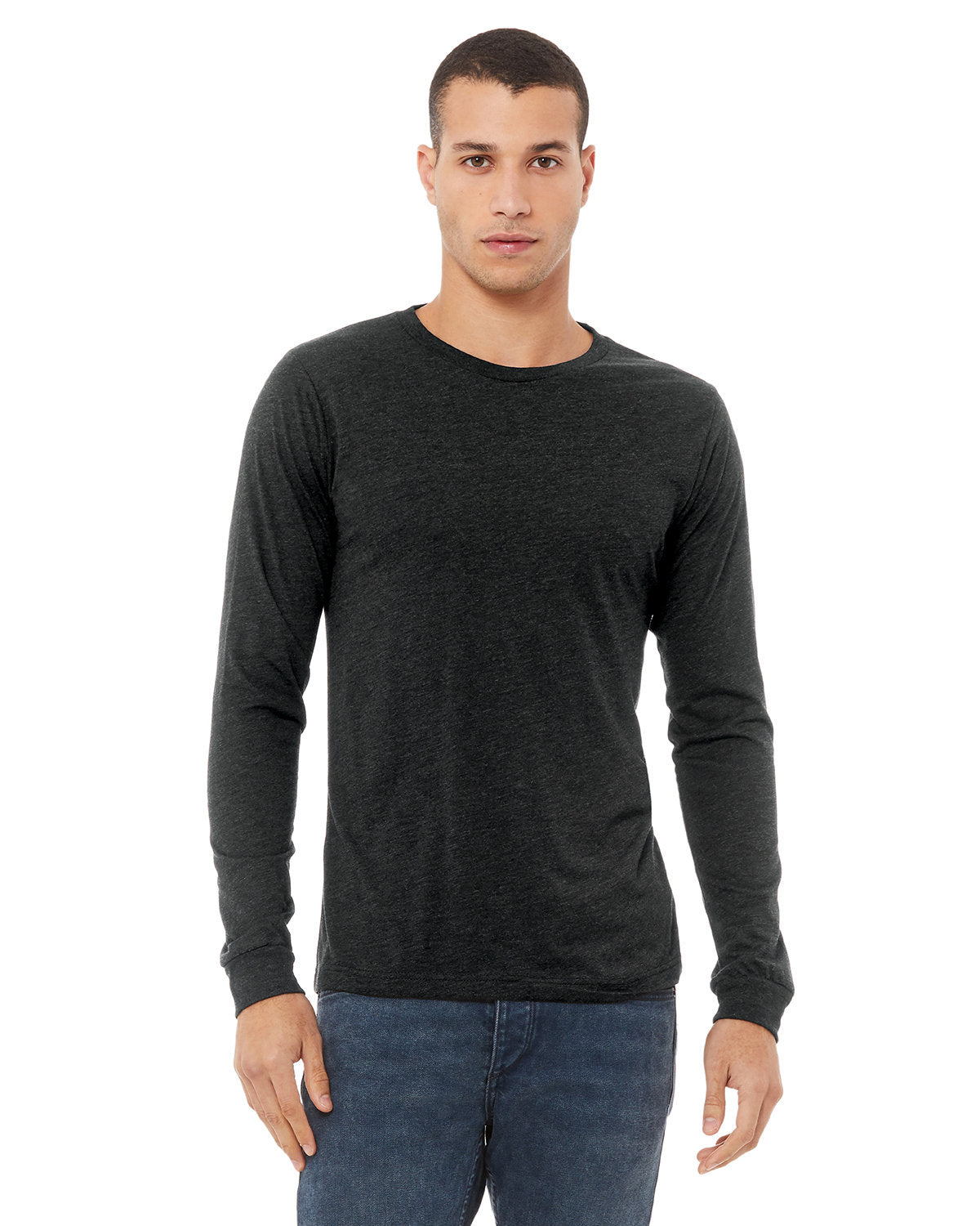 Bella + Canvas 3501 Unisex Jersey Long Sleeve T-Shirt - Soft Cotton Crewneck Tee for Men & Women - Perfect for Casual Wear, Layering & Everyday Comfort