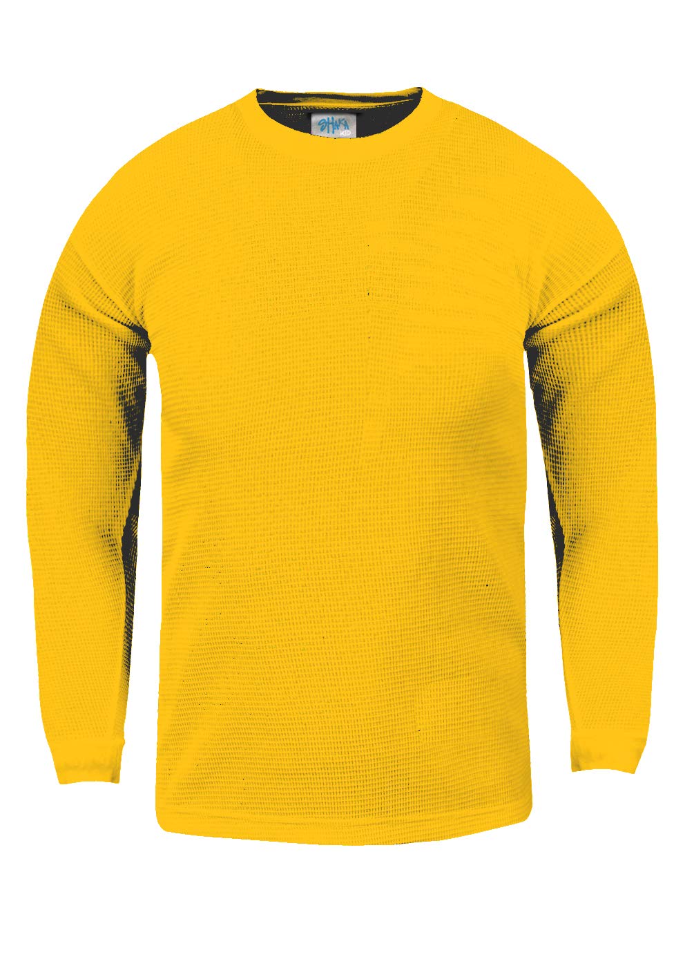 Shaka Wear Kids Waffle Thermal Long Sleeve Crewneck T-Shirt for Boys & Girls - Soft Cotton Blend, Warm Winter Shirt (XXS-XL) - Perfect for School, Playdates & Outdoor Activities
