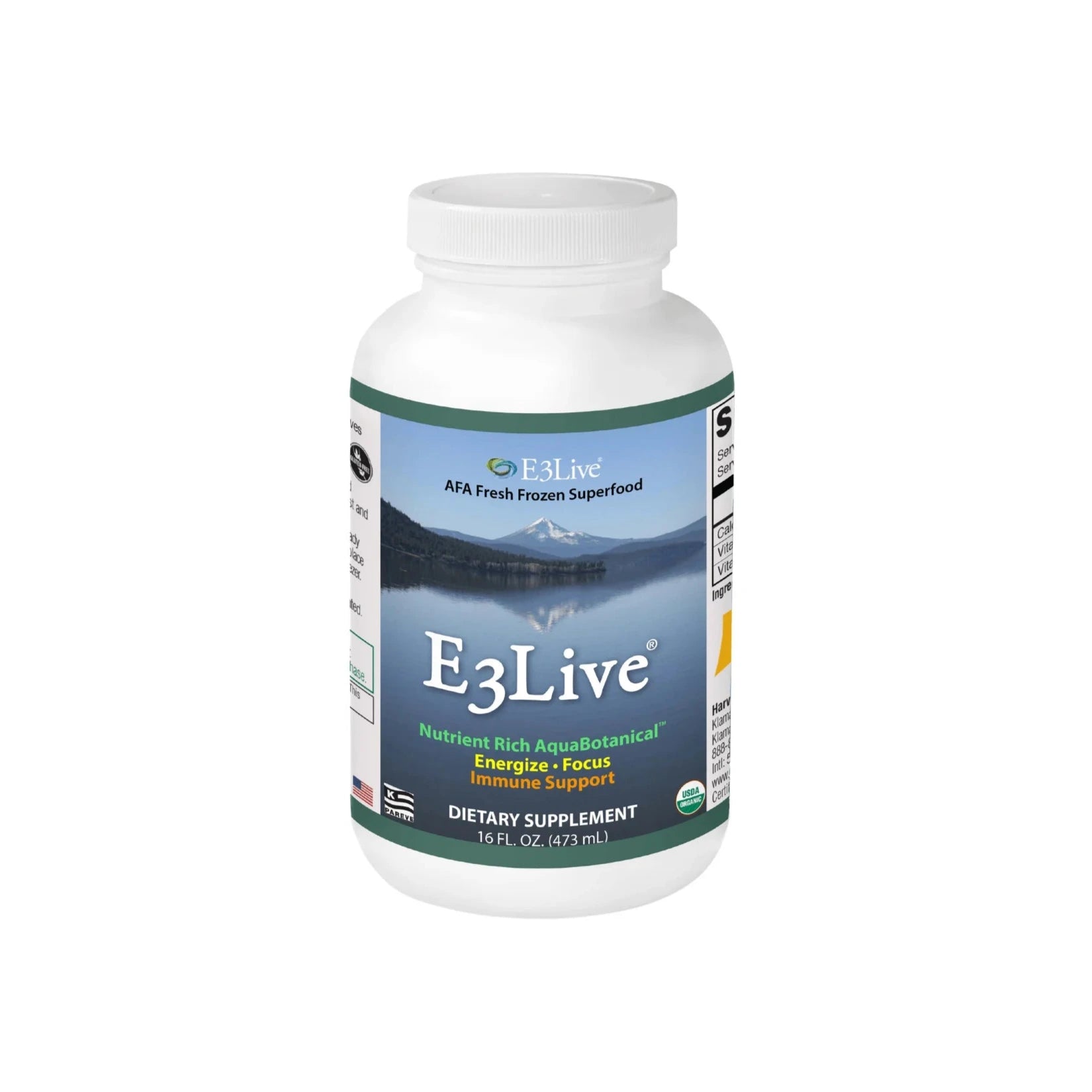 E3Live® Original Freshwater Blue-Green Algae Superfood - 16oz (473ml) 6-Pack Bundle for Daily Wellness & Energy Boost - Perfect for Smoothies, Juices & Healthy Lifestyles
