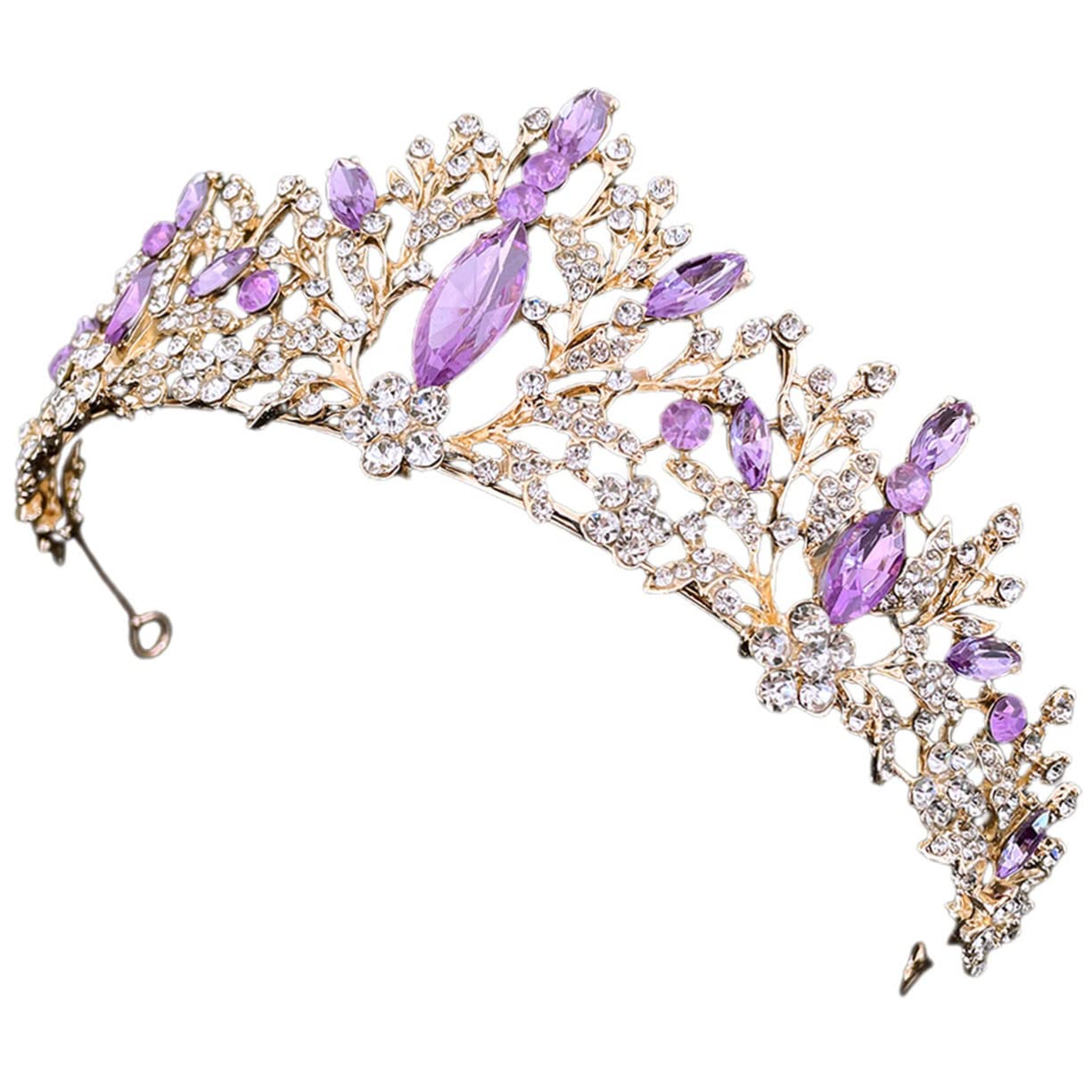 Elegant Baroque Pearl Tiara Headband for Women - Rhinestone & Crystal Wedding Crown, Reusable Bridal Headdress for Bride, Photo Shoots & Special Occasions