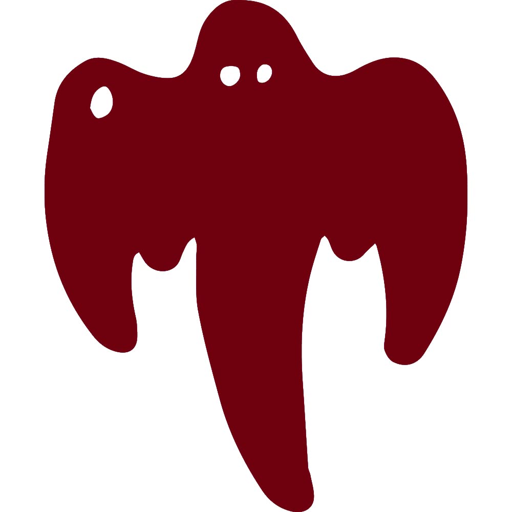 Premium Halloween Koenigsegg Ghost (Burgundy) Waterproof Vinyl Decals - Set of 2 for Laptop, Phone, Helmet, Car Window, Bumper, Mug, Cup, Door & Wall Decor - Perfect for Halloween Party Decorations & Gift Giving