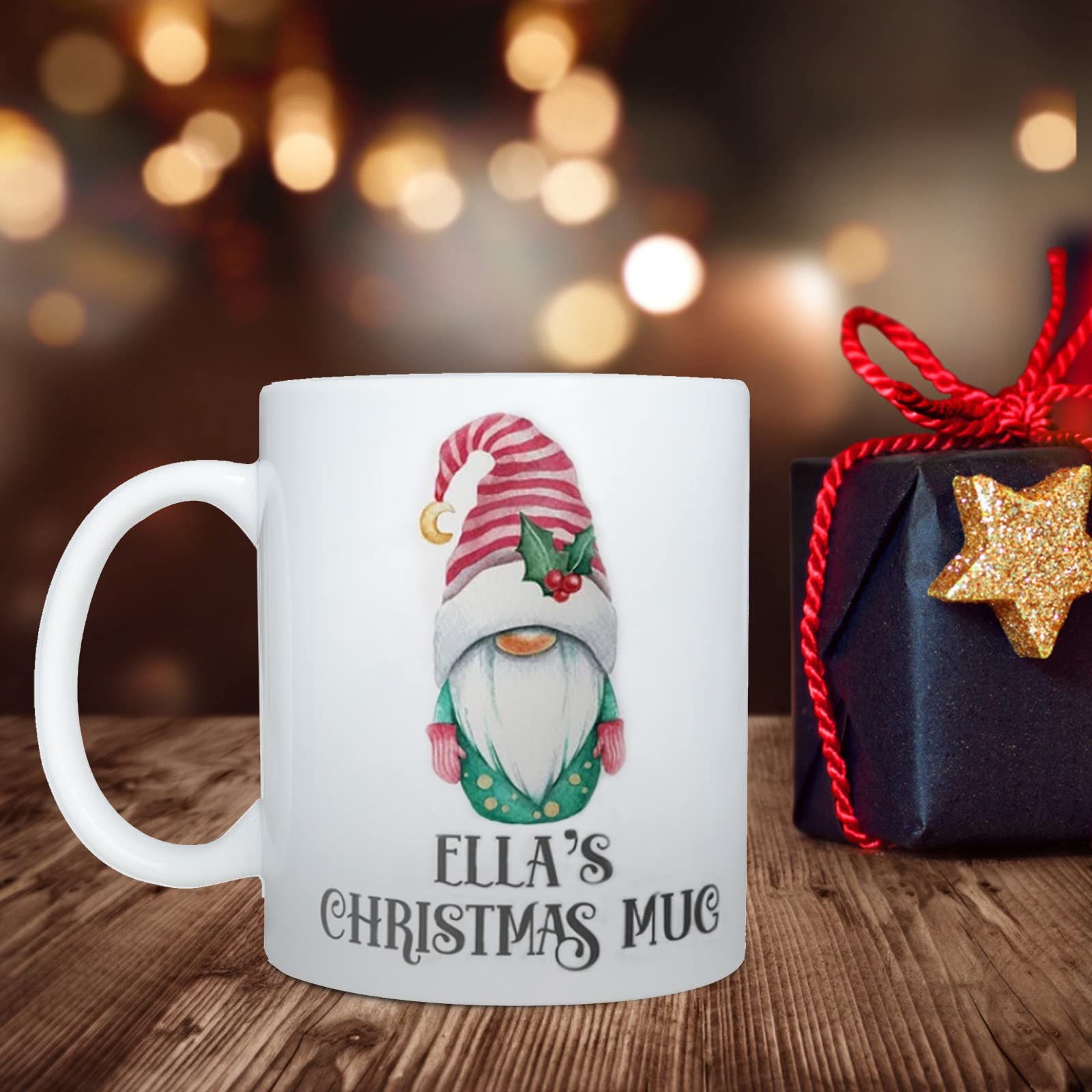 Personalized Christmas Mugs & Unique Gnome Decor - Holiday Home Decorations, Xmas Party Supplies & Winter Gift Ideas for Family | Cozy Indoor Celebrations, Office Secret Santa Gifts, Festive Table Centerpieces