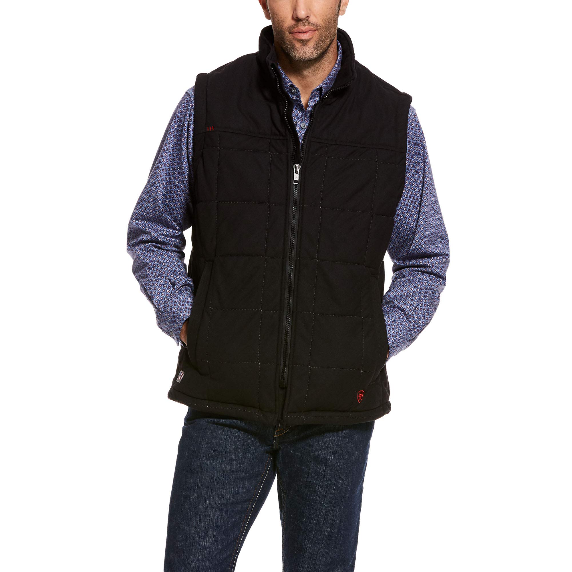 ARIAT Men's Fr Crius Insulated Vest for Outdoor Work & Hiking