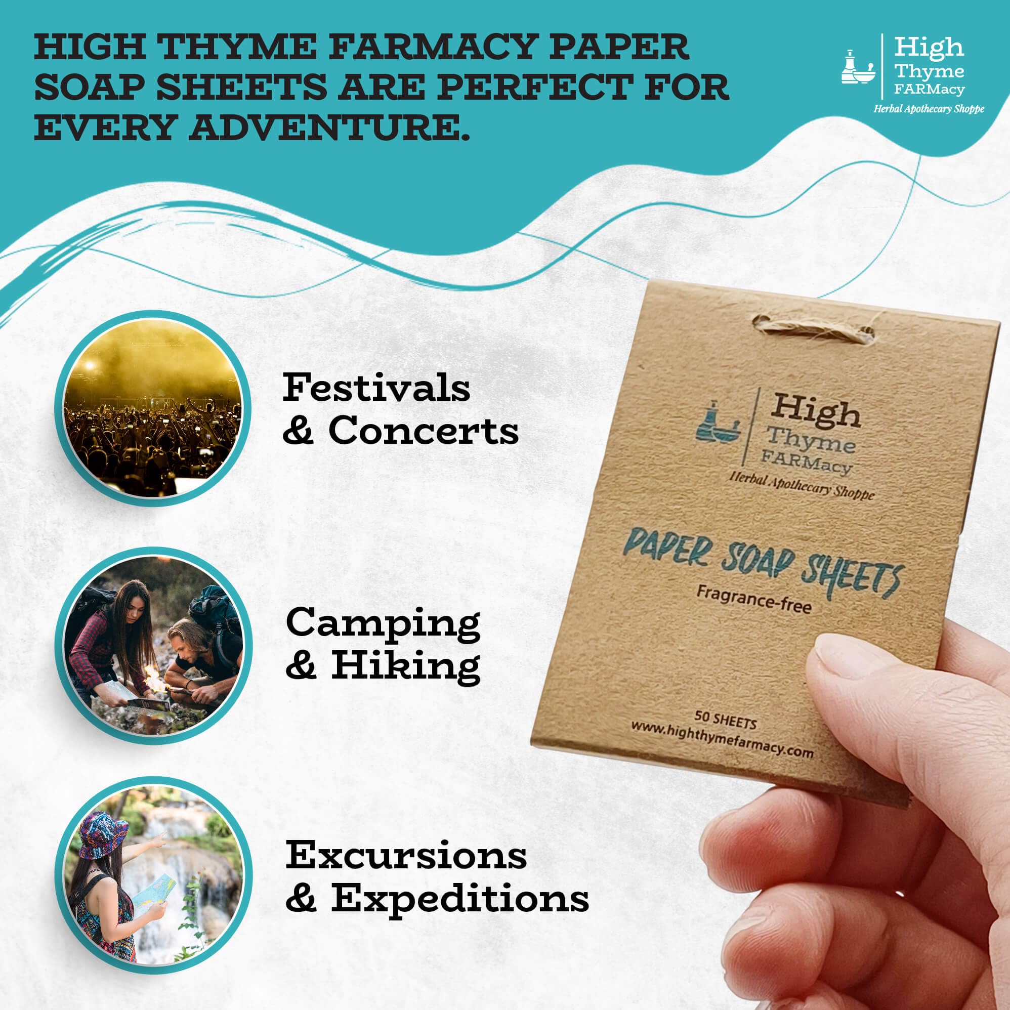 Unscented Biodegradable Paper Soap Sheets for Travel - 3 Pack (150 Sheets) | Portable Hand Cleansing Wipes for Camping, Hiking, Airplanes & Outdoor Activities | Eco-Friendly Travel Essentials for Purse, Backpack & Emergency Kits