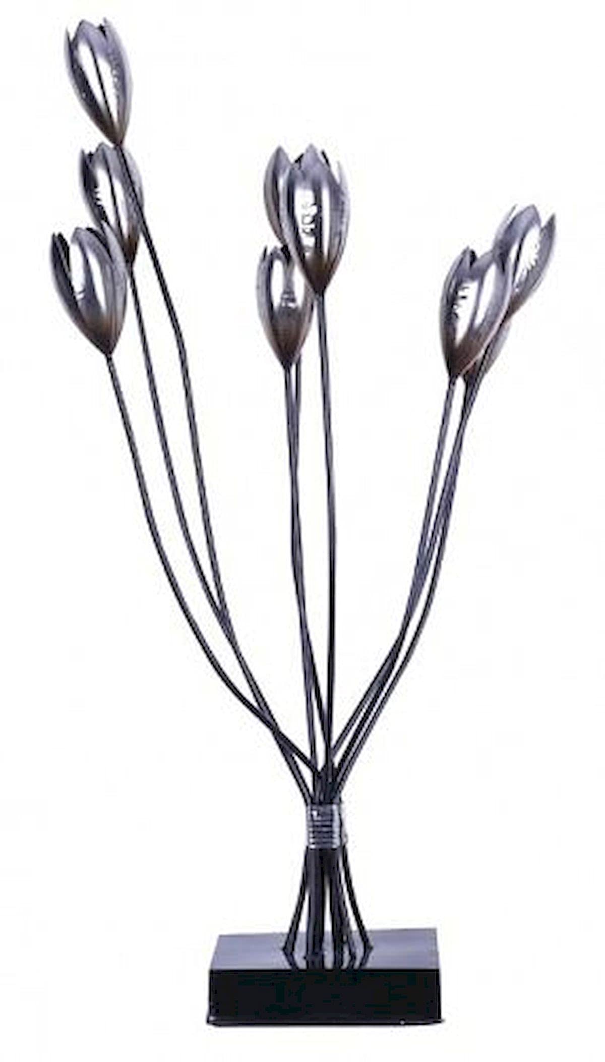 Tulips Metal Figurine #552 - Elegant Home Decor for Living Room, Office & Garden | Perfect Gift for Flower Lovers
