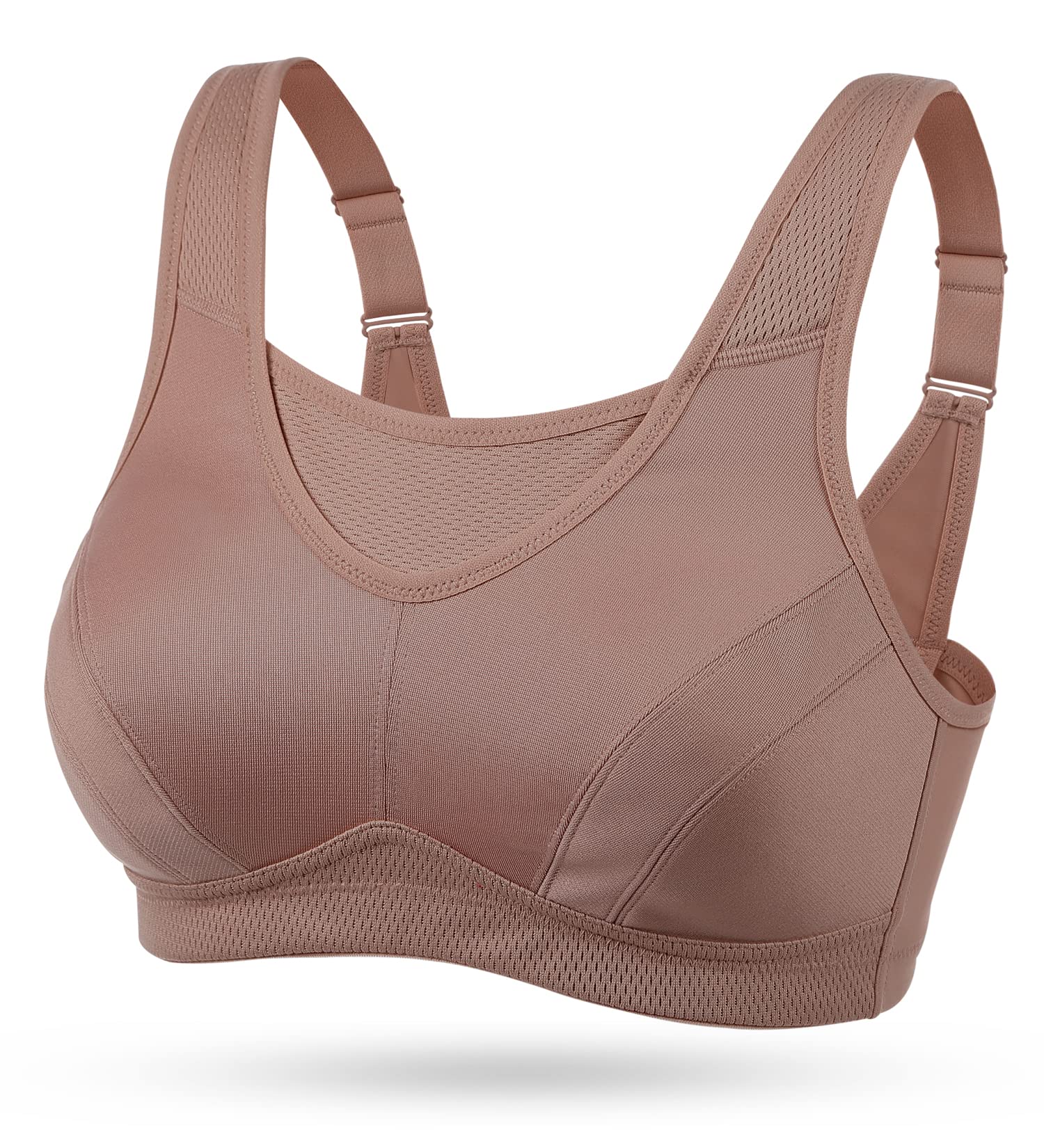 Wingslove High Impact Sports Bras for Women Plus Size - Non Padded Wirefree Workout Bra with Bounce Control - Perfect for Running, Gym, Yoga & High Intensity Training