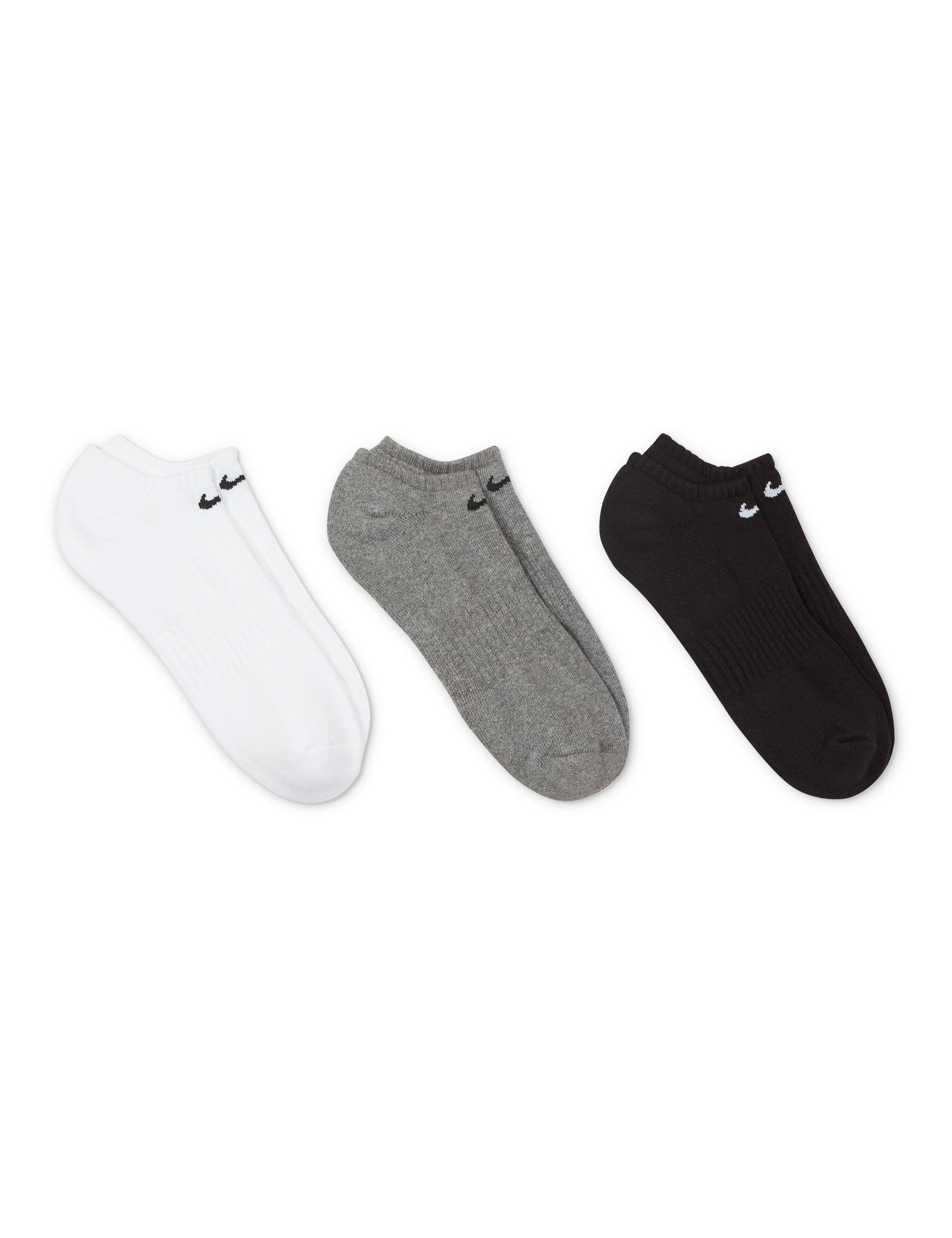 Comfortable Everyday Cushioned Socks for Men & Women - 3 Pack (White, Grey, Black) - Perfect for Work, Running & Home Relaxation