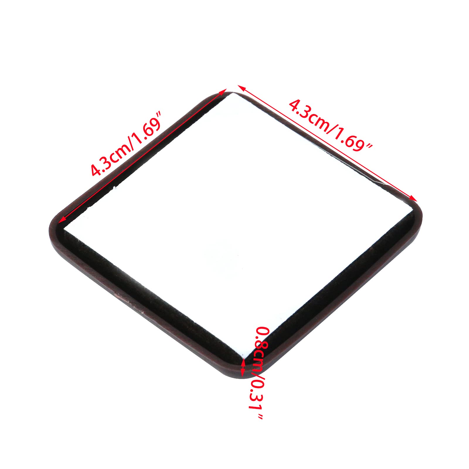 8 PCS Self-Stick Furniture Sliders - Brown Square Self-Adhesive Carpet Sliders for Easy Furniture Moving | Heavy Duty Moving Pads & Glides for Hardwood Floors, Tile & Carpet | Protect Floors While Moving Sofa, Bed, Table & Chair