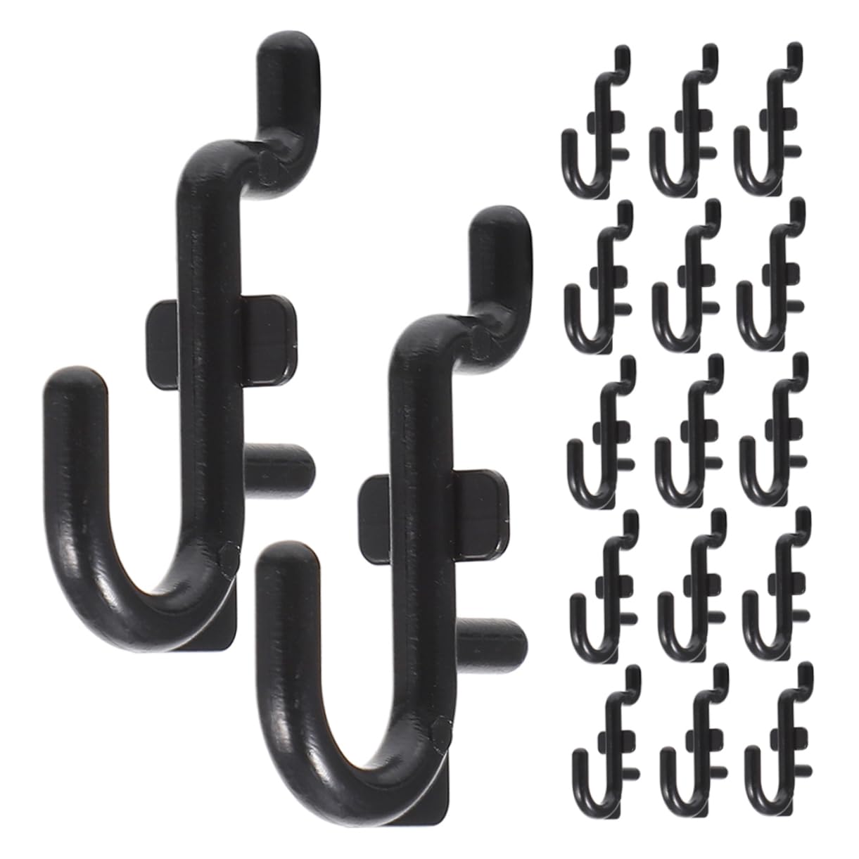 Veemoon 30-Piece Garage Storage Hook Set - Universal Tool Organizer Pegboard Hooks, Durable Plastic Tool Holder for DIY, Home & Workshop Organization (Perfect for Wall-Mounted Tool Storage & Garage Shelving Systems)
