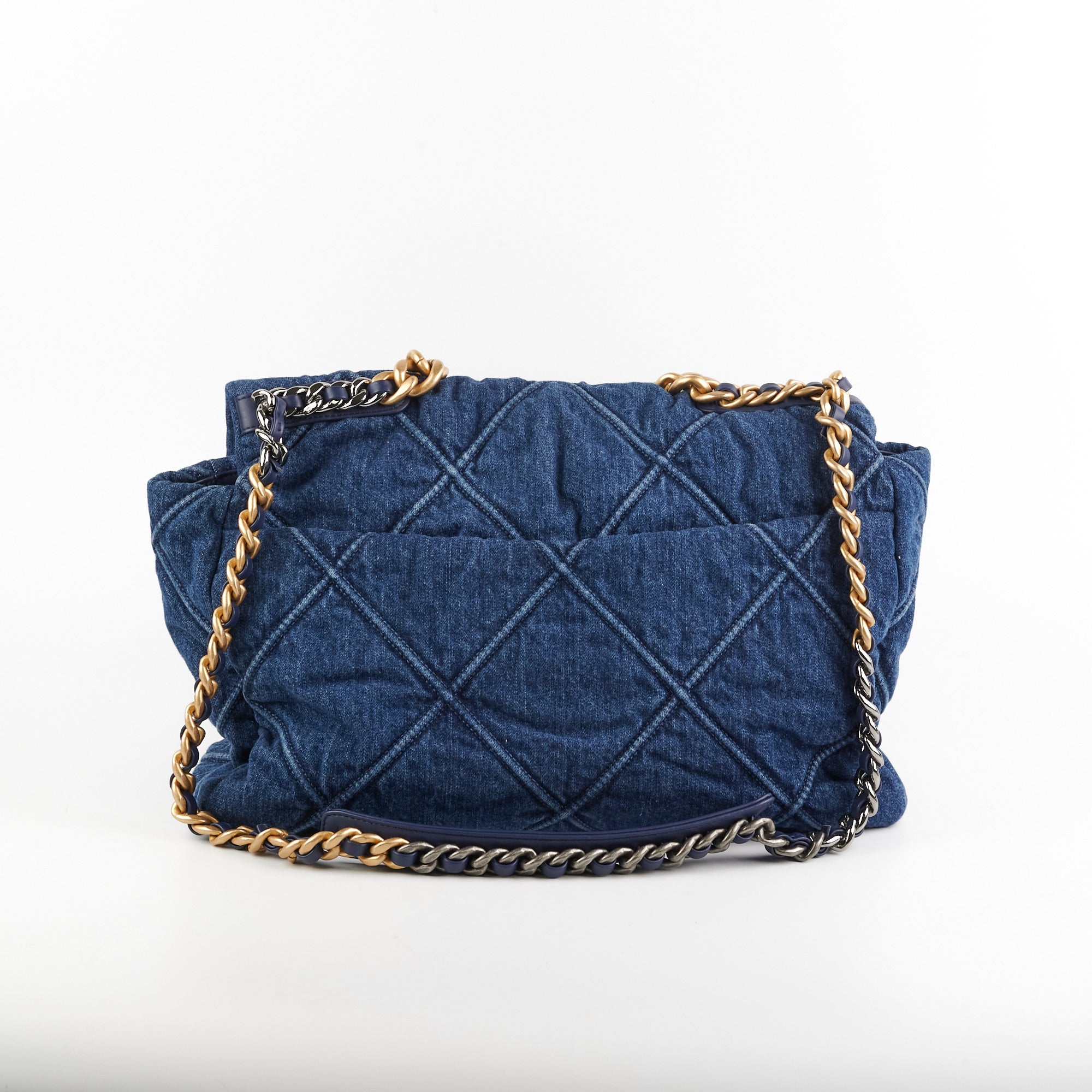 Chanel 19 Maxi Denim Flap Bag - Luxury Designer Handbag for Women | Perfect for Everyday Use, Work & Special Occasions