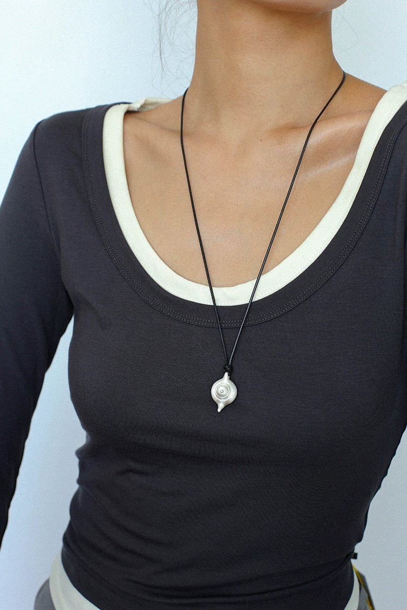 Elegant Brushed Silver Teapot Pendant Necklace with Adjustable Black Cord - Perfect for Tea Lovers, Boho Fashion & Unique Gift Giving