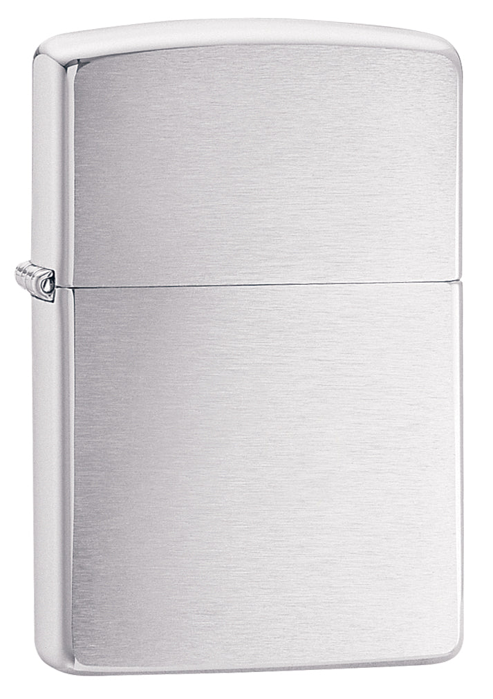 Zippo Brushed Chrome Windproof Lighter - Classic Refillable Metal Lighter for Outdoor Camping, Hiking & Everyday Carry (ECT)