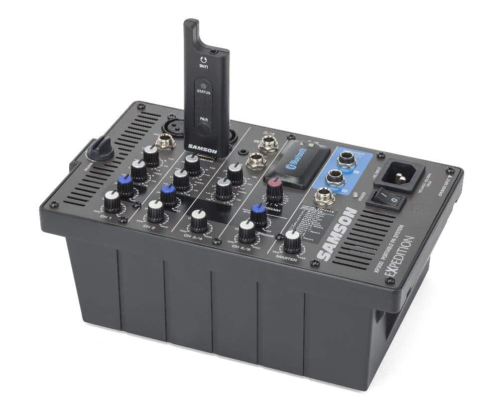 Samson Stage XPD2 2.4GHz Digital Wireless USB Presentation System with LM8 Lavalier Mic (PXD1/RXD2USB) - Perfect for Conferences, Lectures & Public Speaking