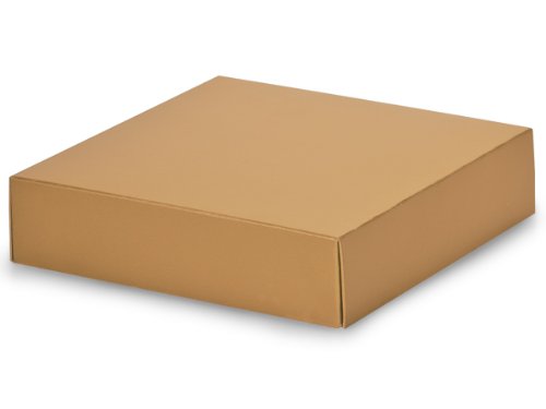 Metallic Gold Box Lids 6x6x1.5 Inches - 75 Pack (Boxes Sold Separately) - Perfect for Gift Packaging, Party Decorations & Craft Projects
