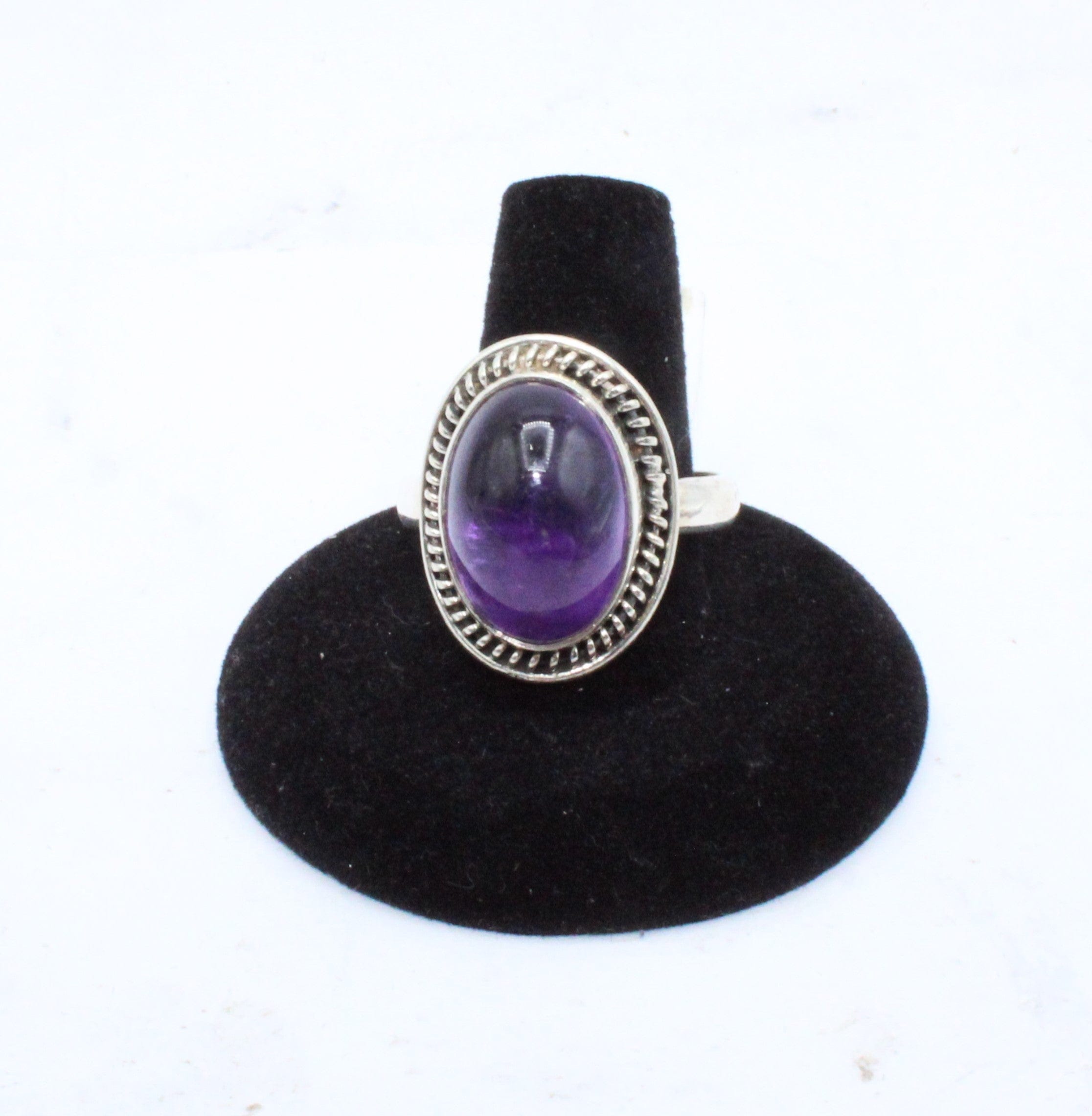 Natural Amethyst Gemstone Ring for Women - Size 12 - Elegant Purple Crystal Jewelry for Everyday Wear, Gift Giving & Special Occasions