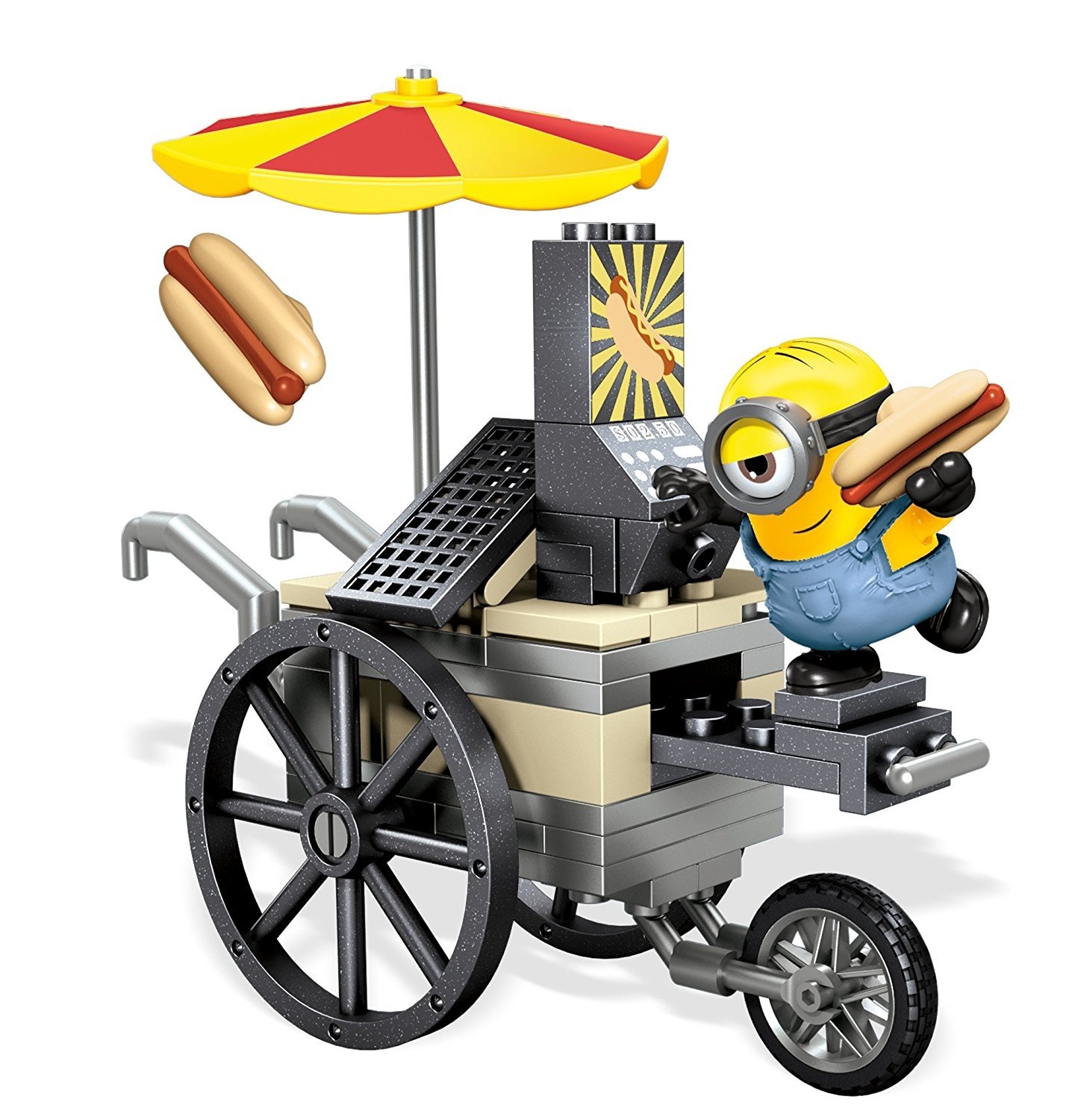 Minions Movie Mega Bloks Building Toy Set - Flying Hot Dog Minion Figure for Kids & Collectors | Perfect for Birthday Gifts & Playtime Fun