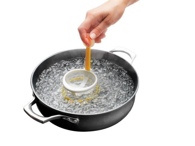 Chef'n Yolkster Egg Poacher - Perfect Silicone Egg Cooker for Poached Eggs - Ideal for Breakfast, Brunch & Healthy Cooking at Home
