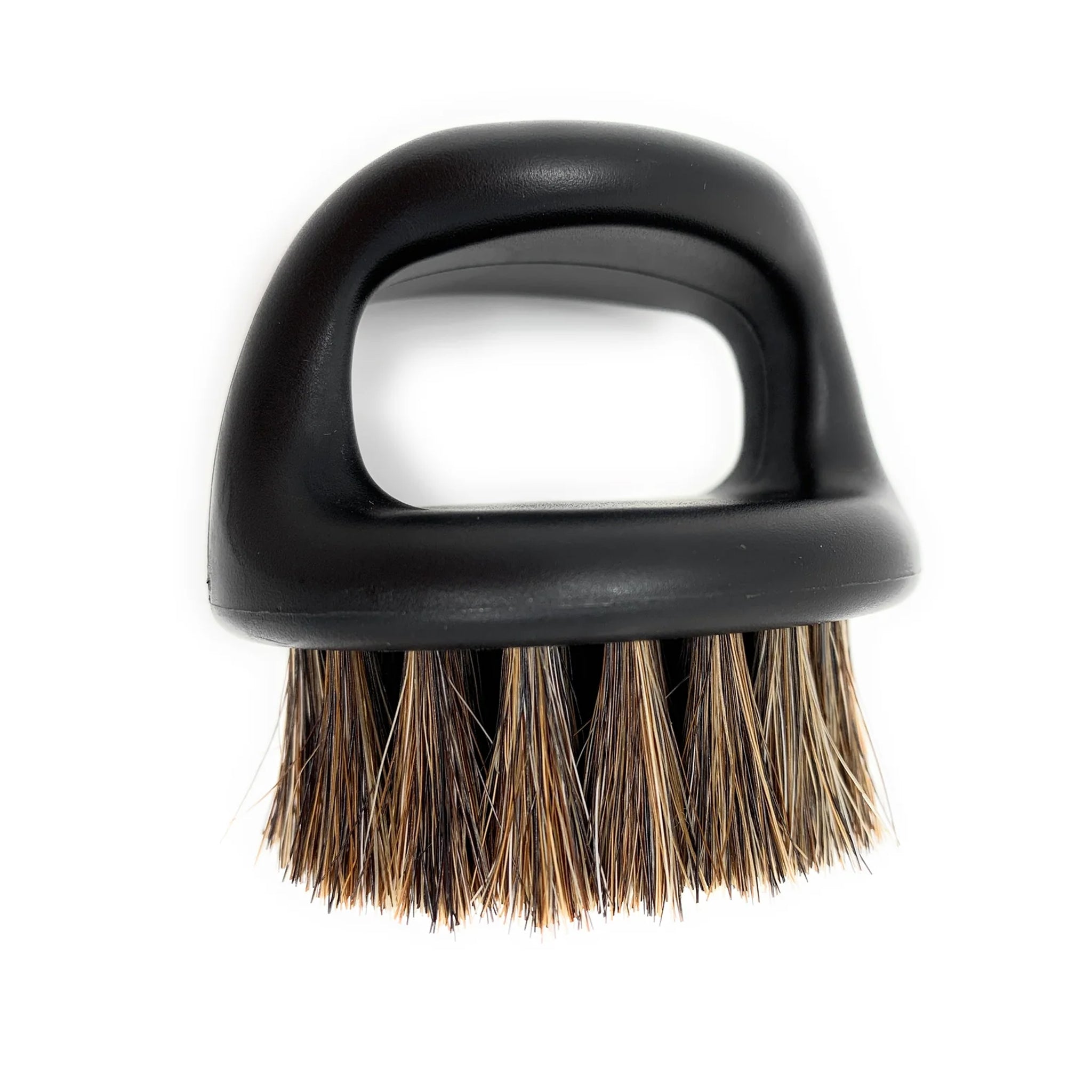 Scalpmaster Professional Barber Brush - 100% Boar Bristle with Loop Handle for Cleaning Clippers & Combs - Ideal for Salon, Home Haircuts & Grooming Kits (1 Piece)