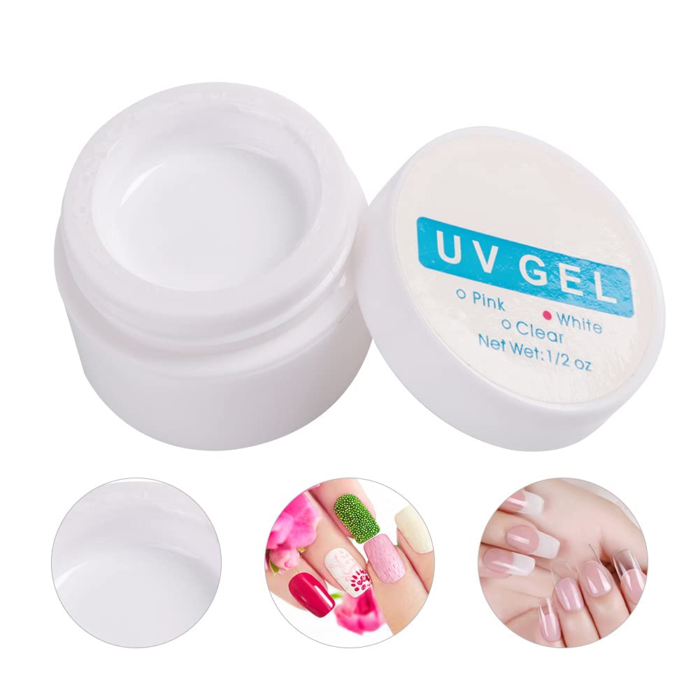 Quick Dry Nail Tip Glue - Strong & Long Lasting Nail Extension Adhesive for UV Gel & Natural Nails (White) | Perfect for Salon Professionals & DIY Manicures at Home