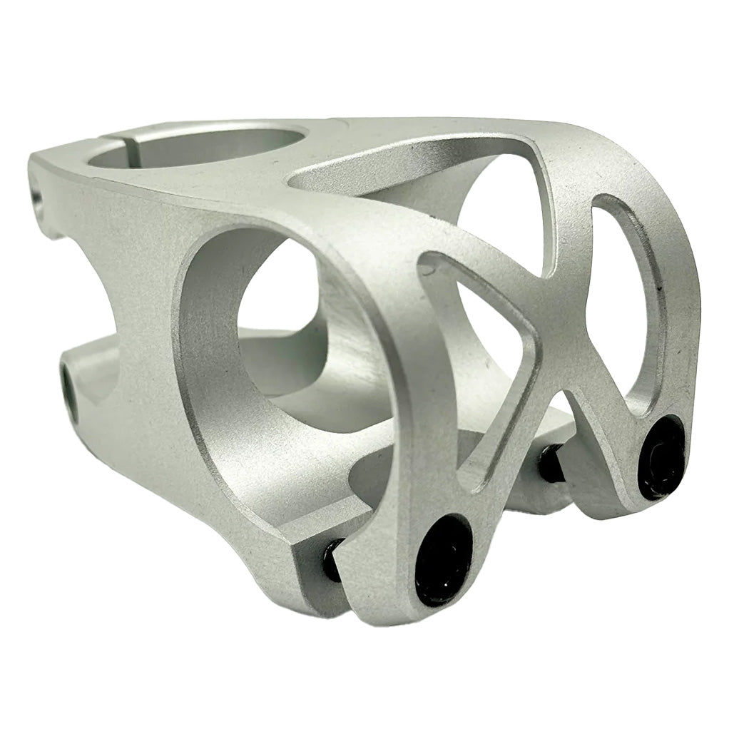 5Dev 2 Bolt Aluminum Stem - 35mm & 40mm Raw Finish - Lightweight MTB & BMX Bike Handlebar Stem for Off-Road Cycling & Urban Commuting