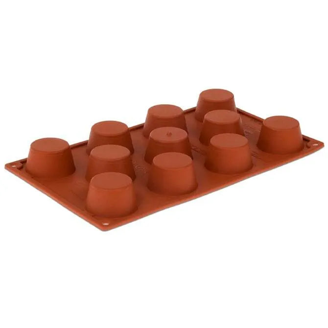 Non-Stick Orange Mini Muffin Pan - 11 Cup Capacity for Baking Perfect Muffins, Cupcakes & Desserts - Ideal for Home Baking, Parties & Holiday Treats