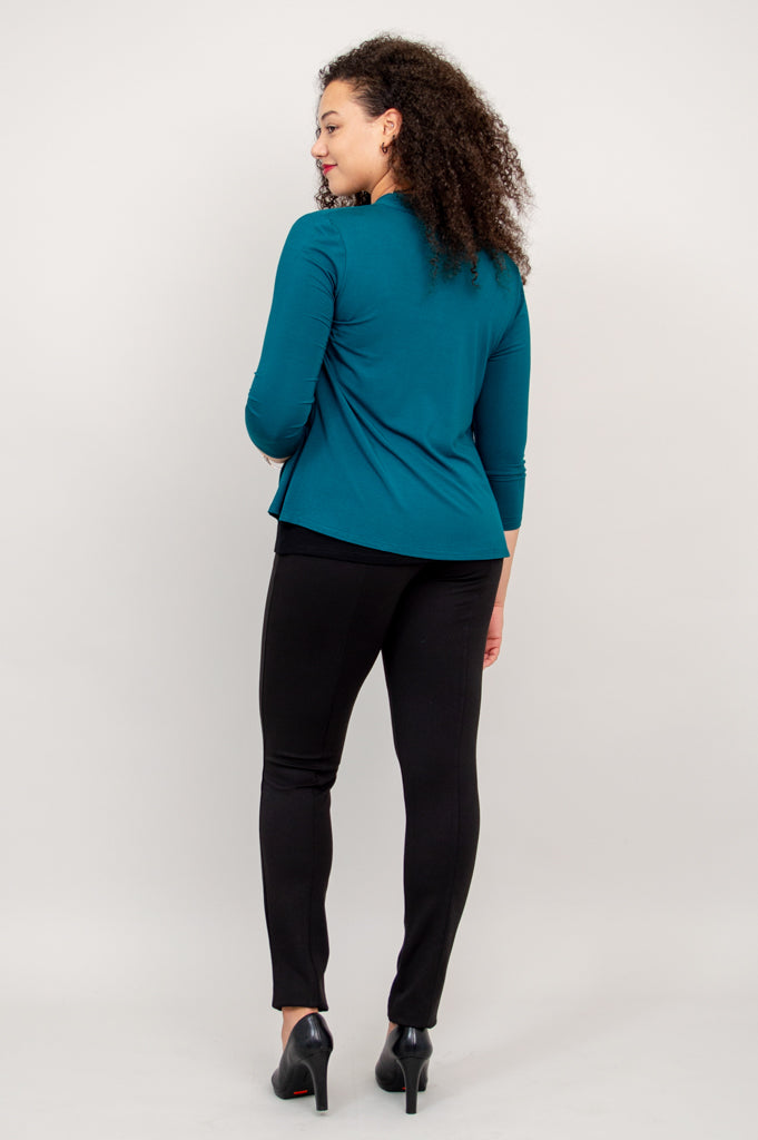 Kathy Jacket - Eco-Friendly Teal Bamboo Jacket for Women | Lightweight & Breathable | Perfect for Outdoor Activities & Casual Wear