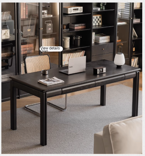 Premium Oak Solid Wood Large Size Desk - Durable & Stylish Home Office Desk for Work, Study, and Gaming - Perfect for Modern Workspaces & Home Offices