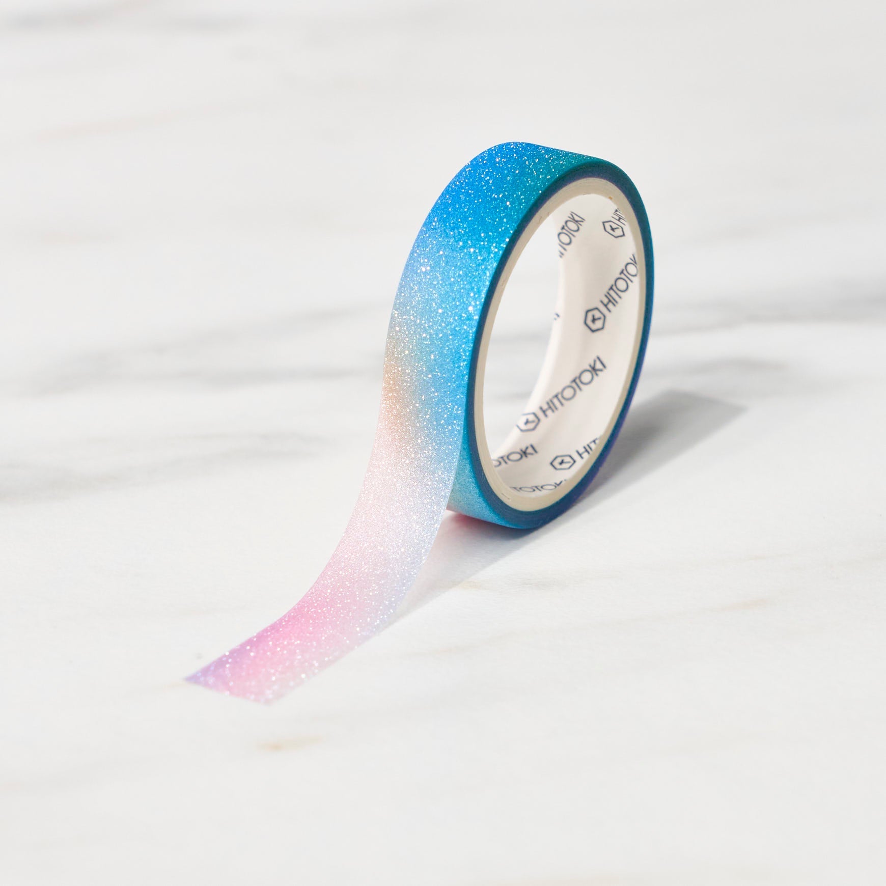 SODA 5th Edition Glitter Masking Tape - 6 Rolls Set, 15mm x 5m, Washable & Repositionable for Scrapbooking, DIY Crafts, Gift Wrapping - KING JIM Premium Quality Decorative Tape