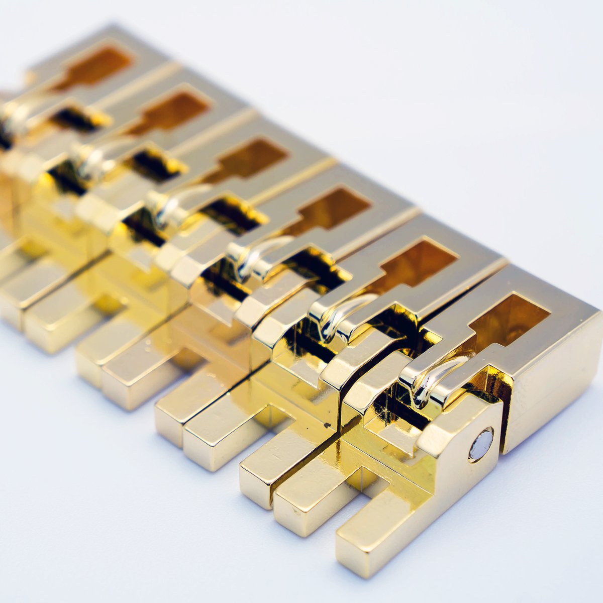Floyd Rose Special Series Guitar Bridge Saddle Sets - Satin Gold Finish | Replacement Parts for Electric Guitars | Perfect for Metal & Rock Performances