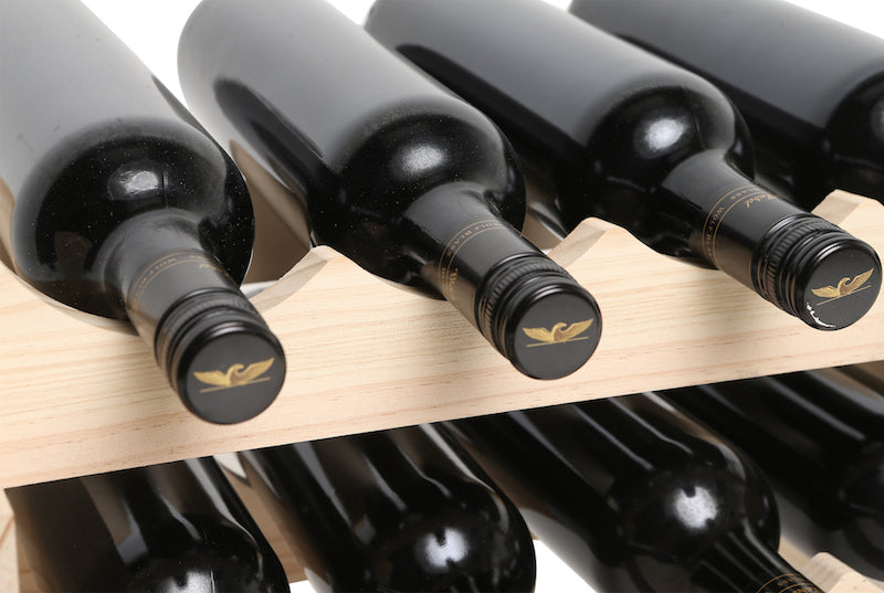 48 Bottle Wine Rack - 6 Tier Wooden Wine Storage Organizer (Holds 8 Bottles per Layer) - Perfect for Home Bar, Kitchen, Dining Room & Wine Cellar Organization
