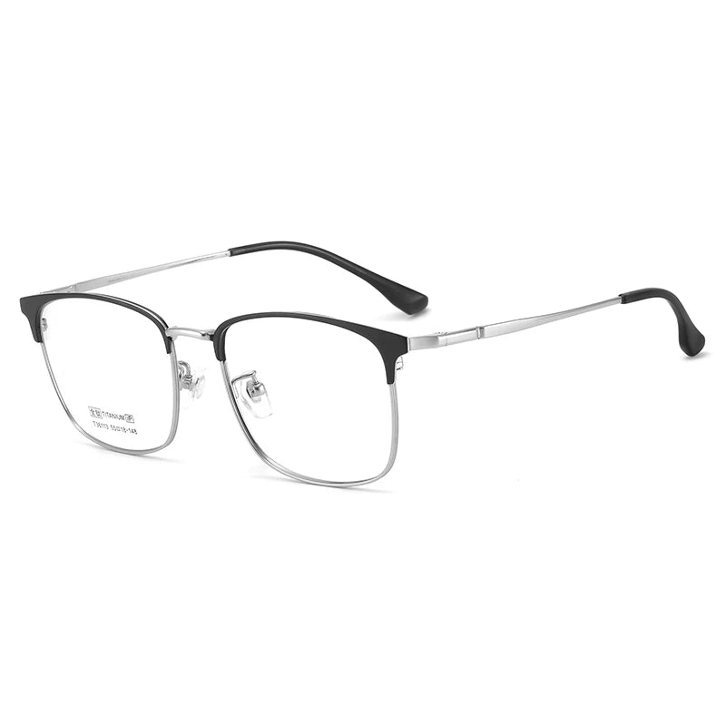 Bclear Unisex Full Rim Square Titanium Eyeglasses 36113 - Lightweight Durable Frame for Men & Women - Perfect for Reading, Work, and Everyday Fashion