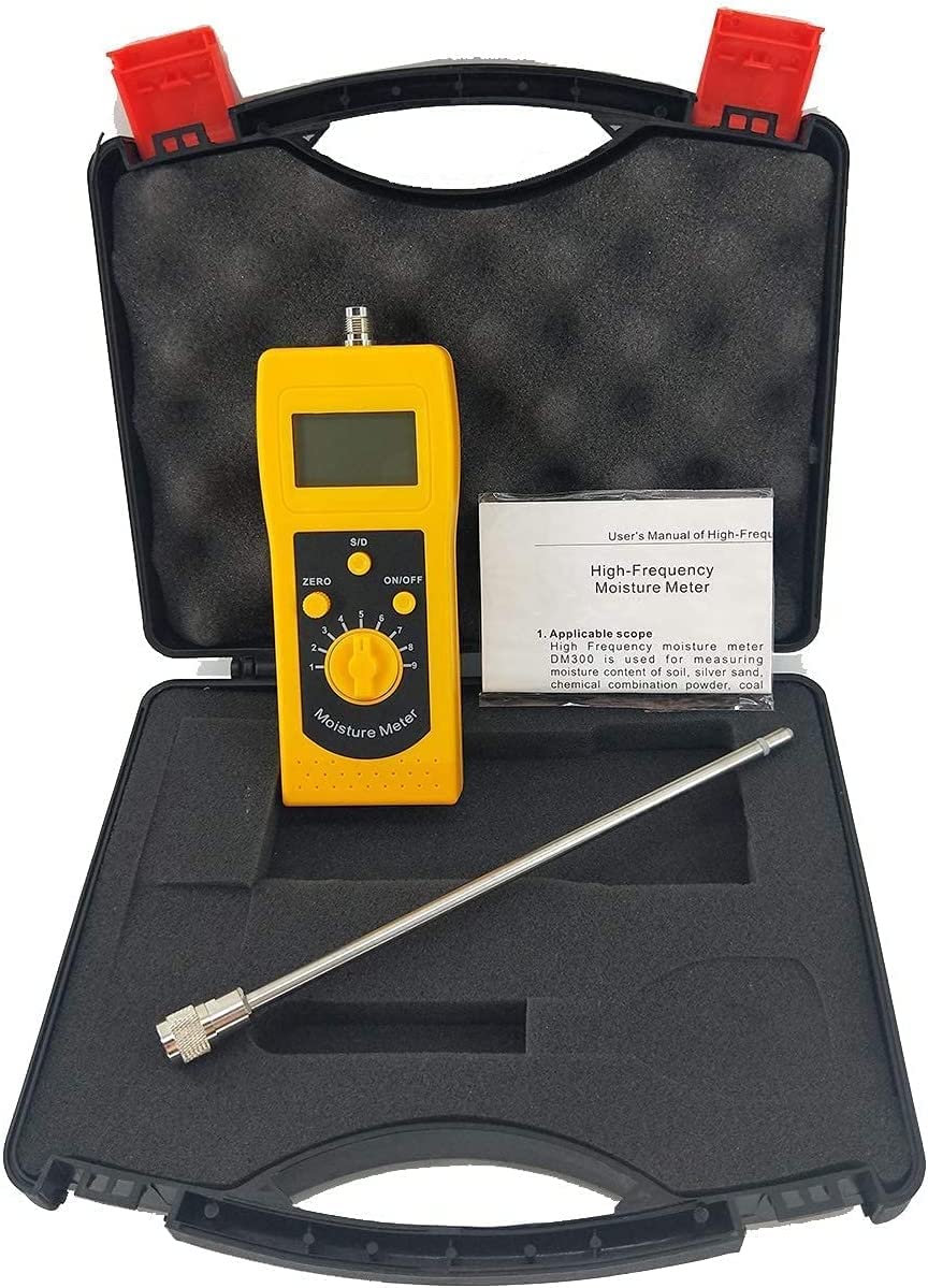 Digital LCD Sand Moisture Tester Meter - Accurate Silt & River Sand Moisture Content Analyzer for Construction, Landscaping & Agriculture Use