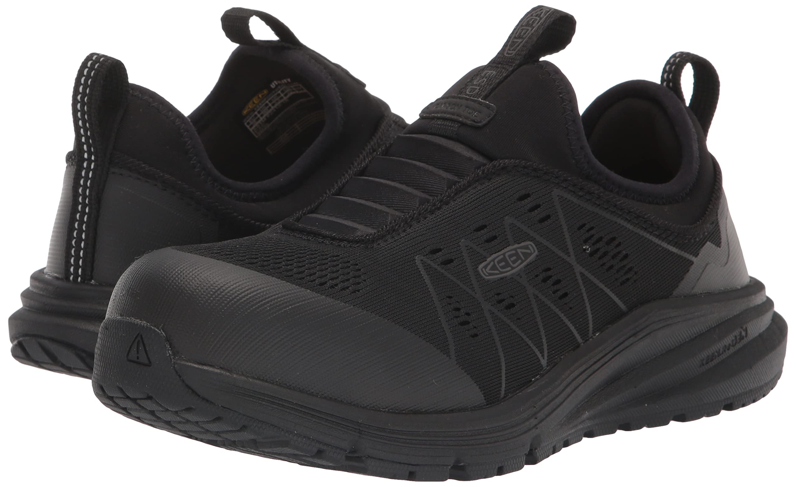 KEEN Utility Women's Vista Energy Slip-On Work Shoe - Low Height Composite Toe, ESD Safety - Lightweight & Comfortable for Industrial Jobs, Warehouse Work & Construction Sites