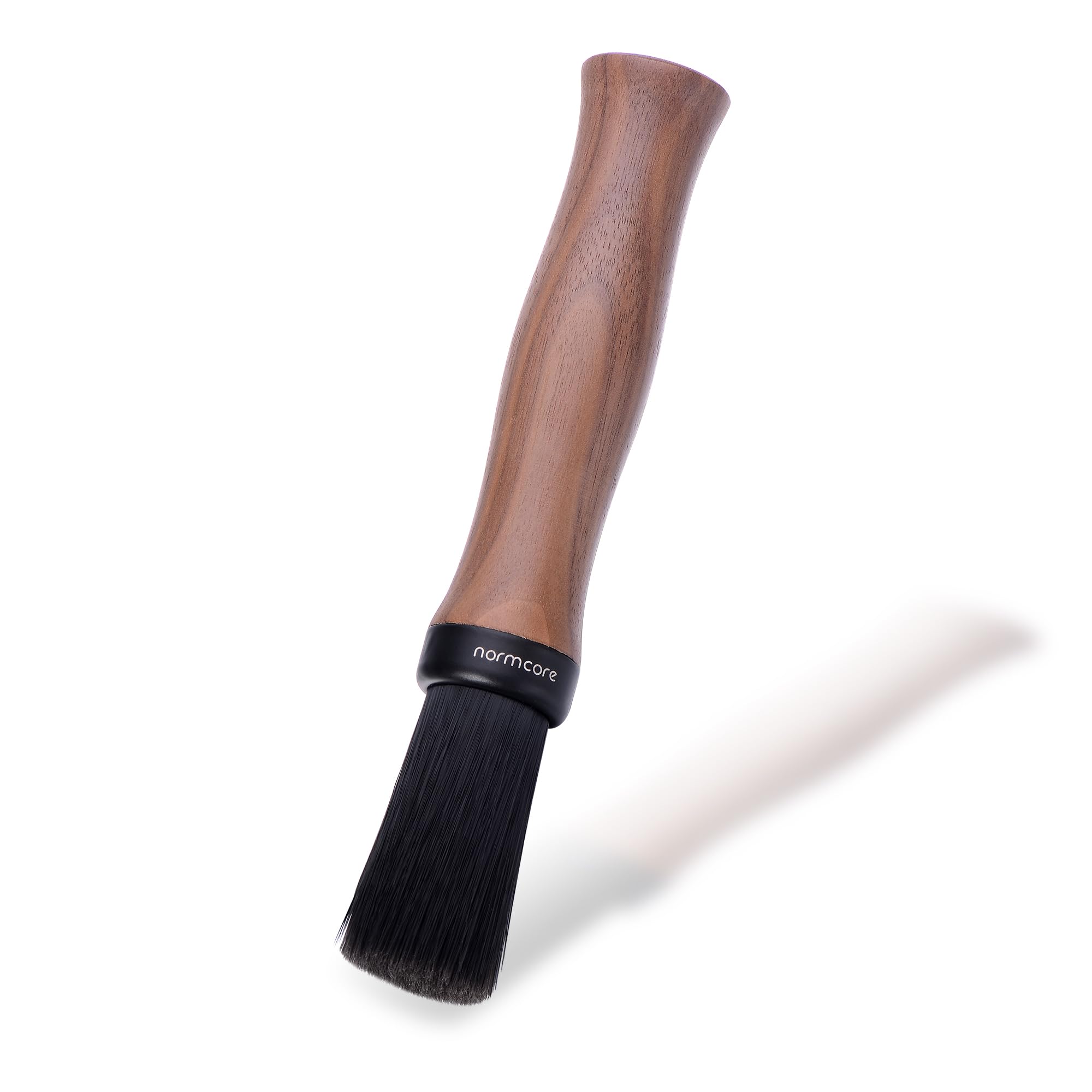 Normcore Barista Brush - Premium Coffee Cleaning Brush with Genuine American Walnut Wood Handle - Espresso Machine & Grinder Cleaning Tool - Perfect for Home Baristas & Coffee Shops