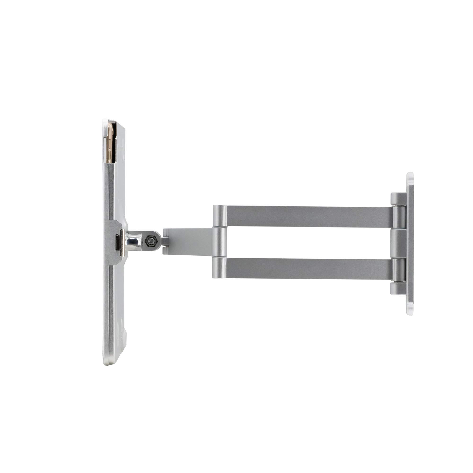 Secure Wall Mount for iPad Air 3/Pro 10.5/7th & 8th Gen - Adjustable Articulating Stand with Locking Enclosure | Ideal for Retail, Restaurant & Home Security Display