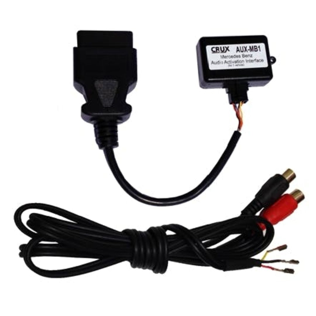 Crux AUX MB1 Auxiliary Audio Input Interface for Mercedes Benz 2011-2015 COMAND NTG4.5 & Audio20 NTG4/NTG4.5 - 4 Pin LVDS Connector - Stream Music & Hands-Free Calls in Your Mercedes