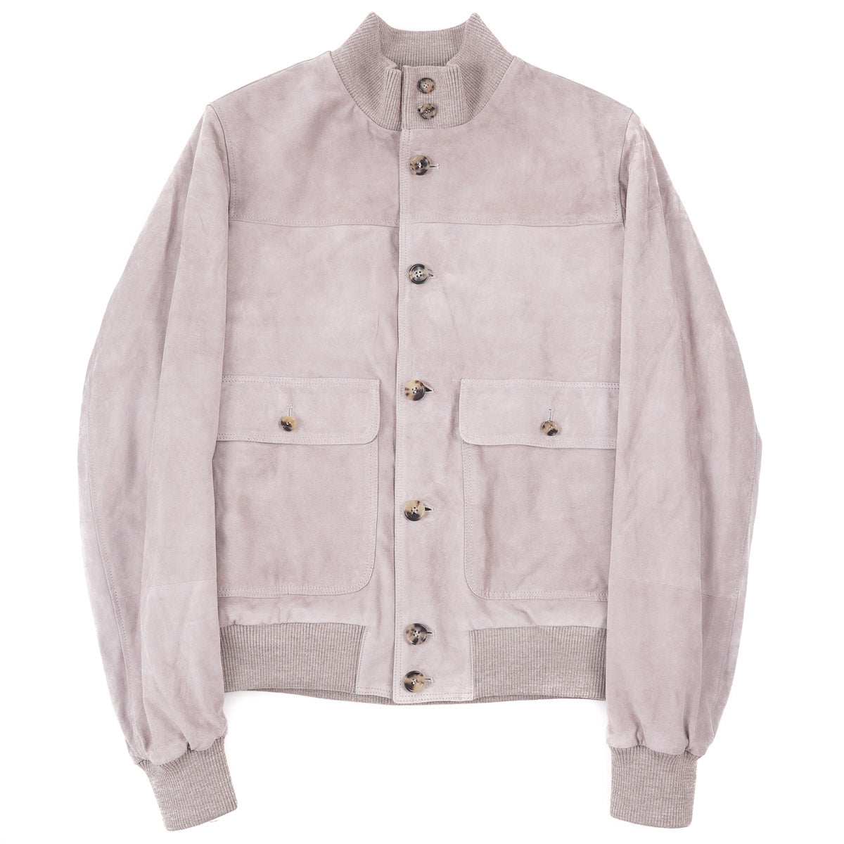 Premium Wool-Lined Suede Bomber Jacket for Men - Warm Winter Coat with Vintage Style - Perfect for Outdoor Adventures & Casual Wear