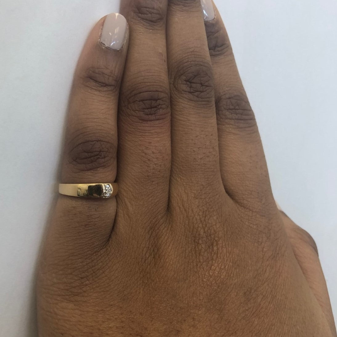 Pave Diamond Tapered Ring - 0.02 Carat Total Weight (CTW) - Size 5.5 - Elegant Wedding Band, Anniversary Gift for Her, Perfect for Special Occasions & Everyday Wear
