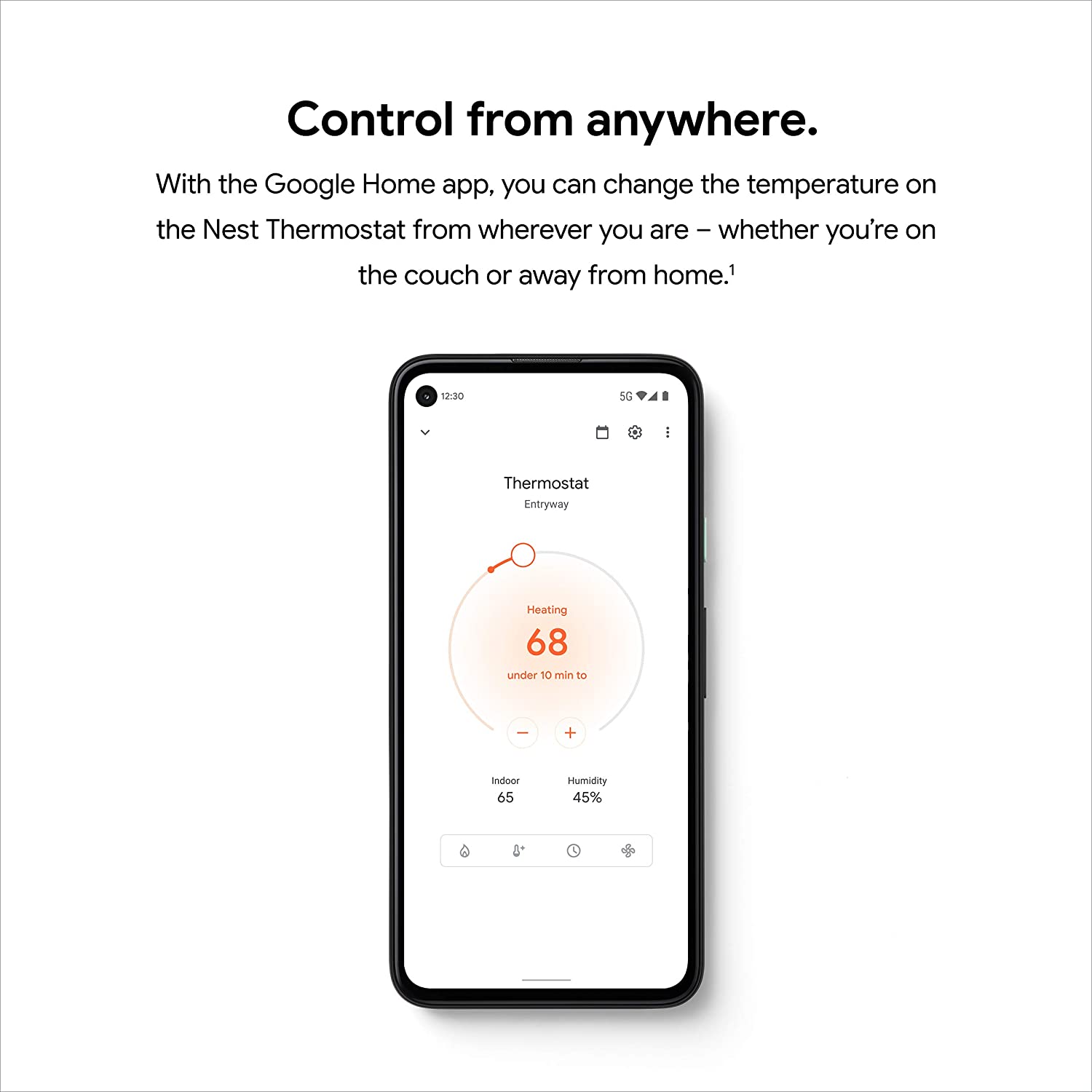 Google Nest Smart Programmable WiFi Thermostat GA01334-US - Snow White | Energy Saving Smart Home Device for Temperature Control in Living Room, Bedroom & Office