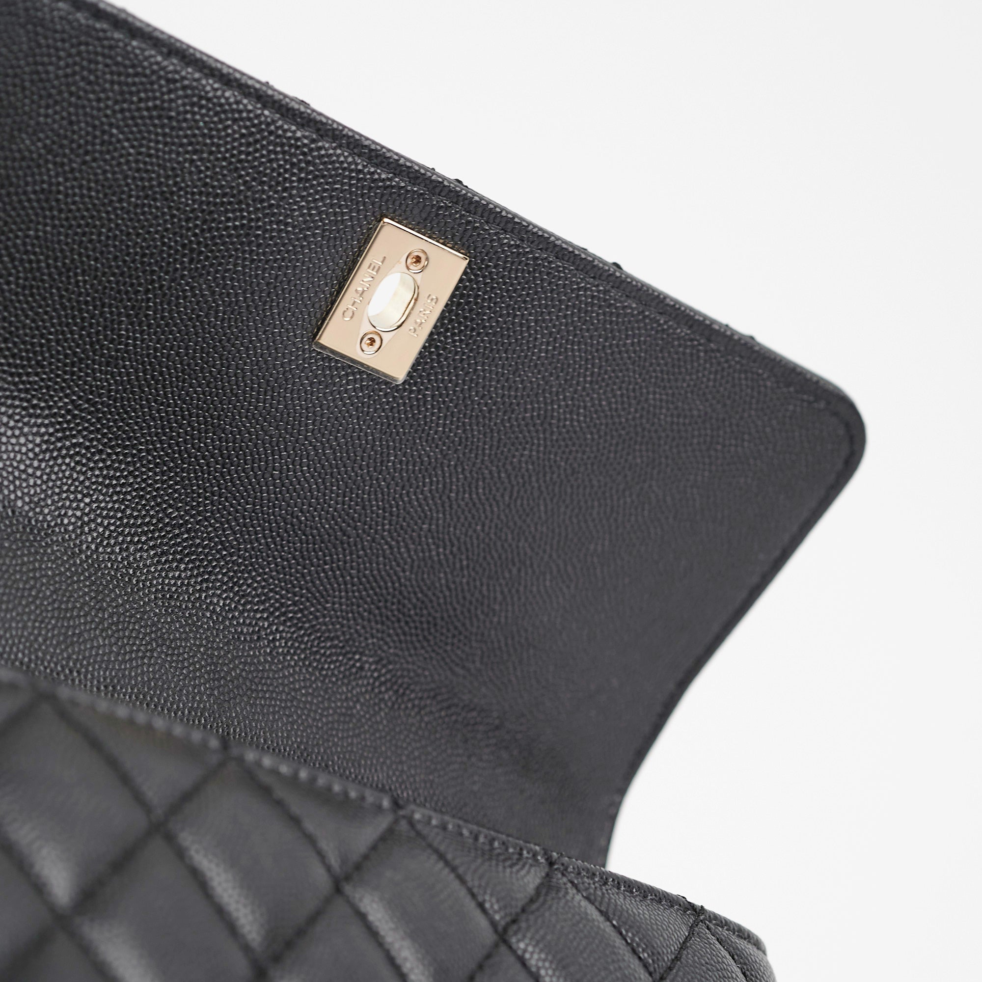 Chanel Small Coco Handle Bag in Black Caviar Leather - Perfect for Evening Events & Luxury Fashion Accessories