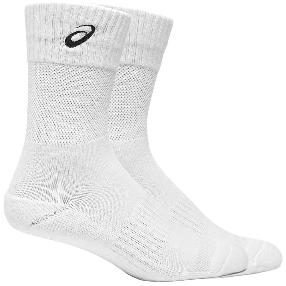 ASICS Court FF Crew Socks - White Tennis Socks for Men & Women | High-Performance Athletic Socks for Tennis, Pickleball & Court Sports | Moisture-Wicking & Cushioned Support