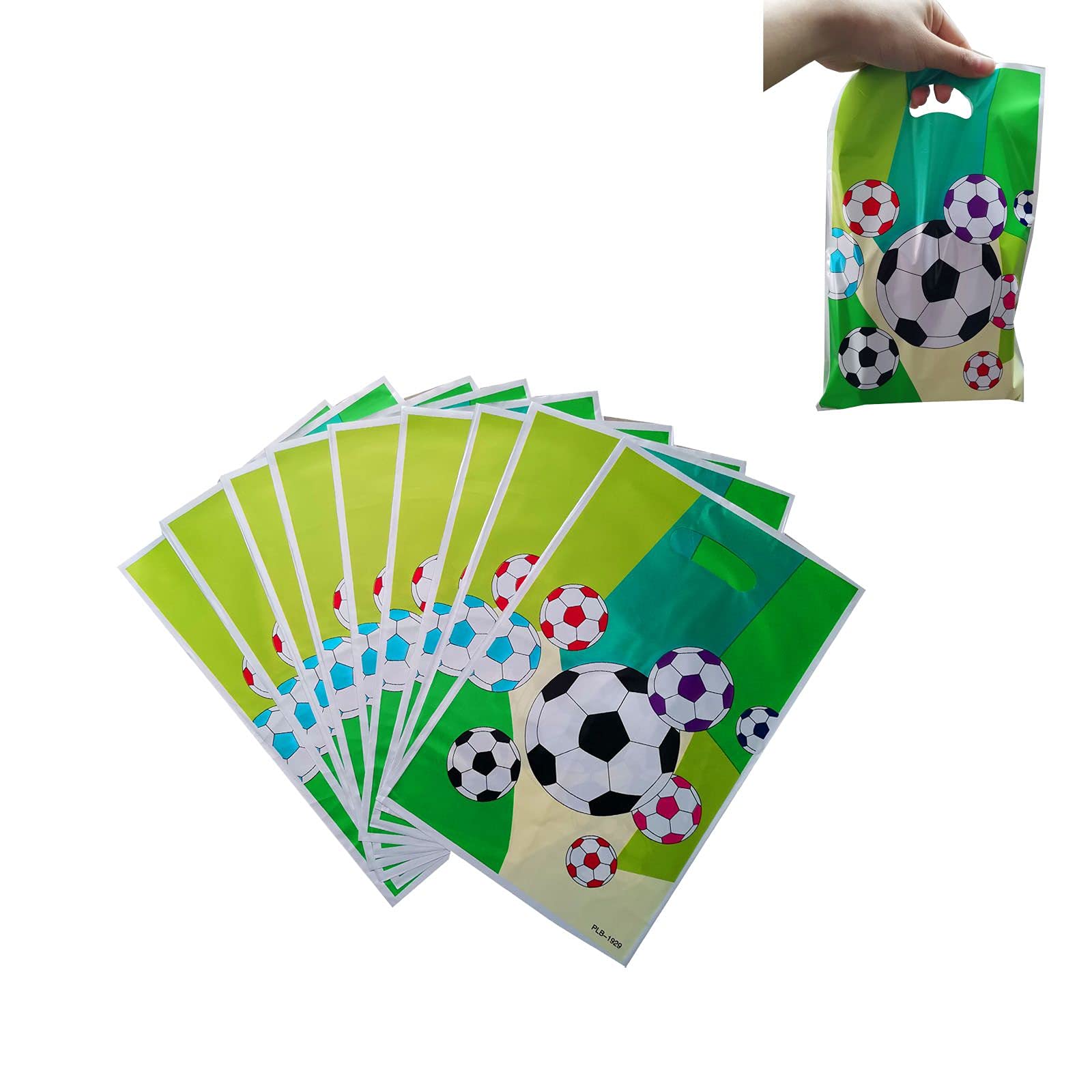 LYT 30PCS Soccer Themed Gift Bags - Football Party Favors for Kids Birthday, Treat & Candy Goodie Bags - Perfect for Soccer Birthday Parties, Team Celebrations & Sports Themed Events