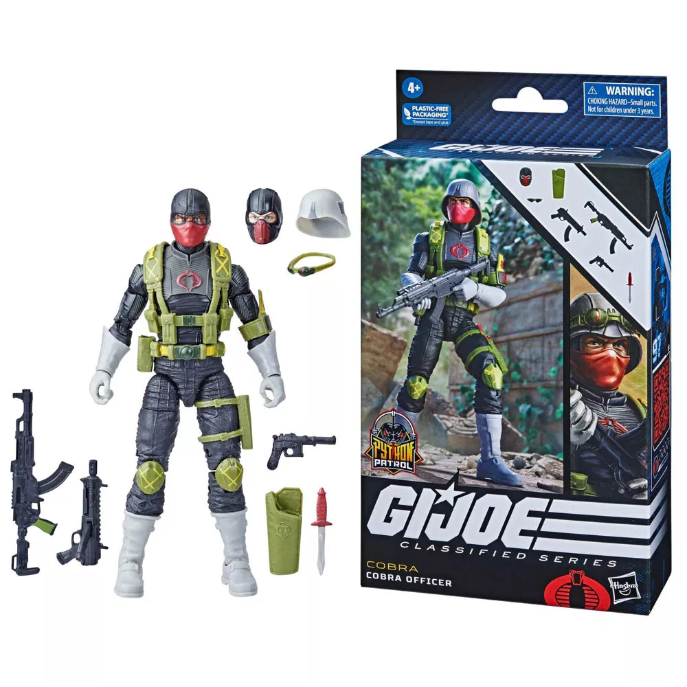 G.I. Joe Classified Series Python Patrol Cobra Officer Action Figure - Target Exclusive Collectible Toy for Adults & Fans | Military Display, Cosplay Prop, Gift for Collectors
