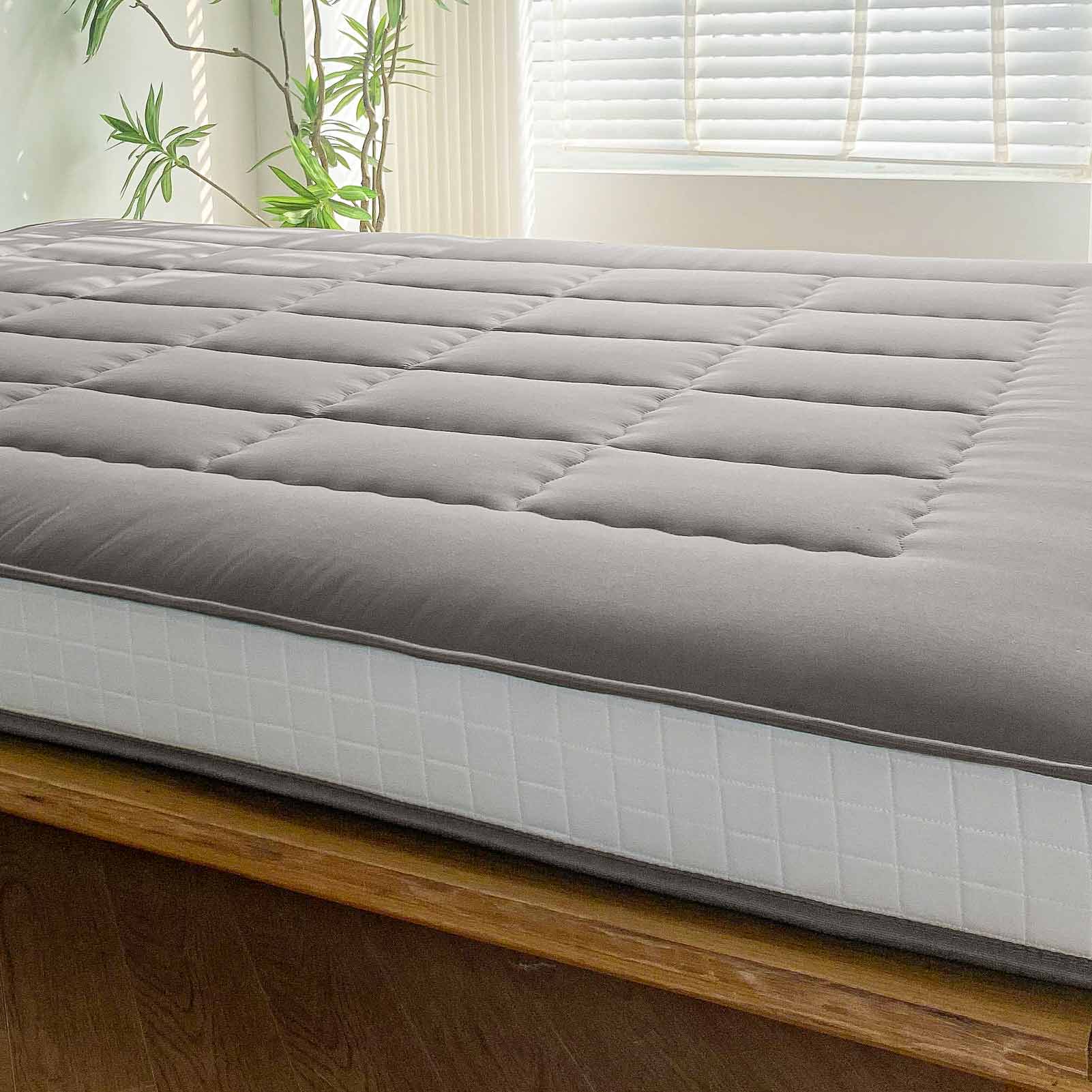 MAXYOYO 6 Extra Thick Japanese Futon Mattress - Rectangle Quilting Floor Bed for Family & Guests - Dark Grey - Perfect for Small Spaces, Guest Rooms & Minimalist Living
