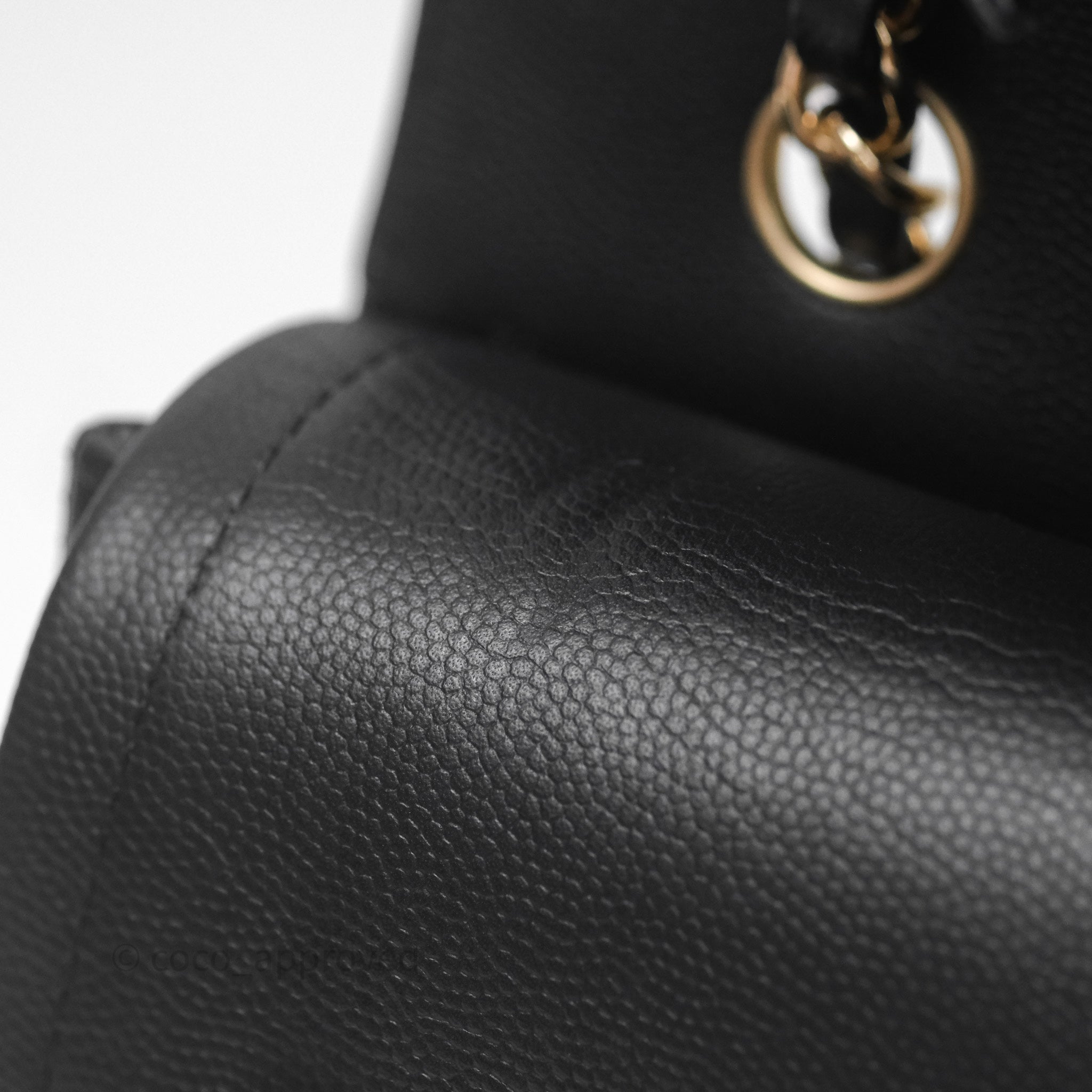 Chanel Classic Medium Flap Bag Chevron Black Caviar Leather with Gold Hardware - Luxury Designer Handbag for Women, Perfect for Work, Evening Events & Special Occasions