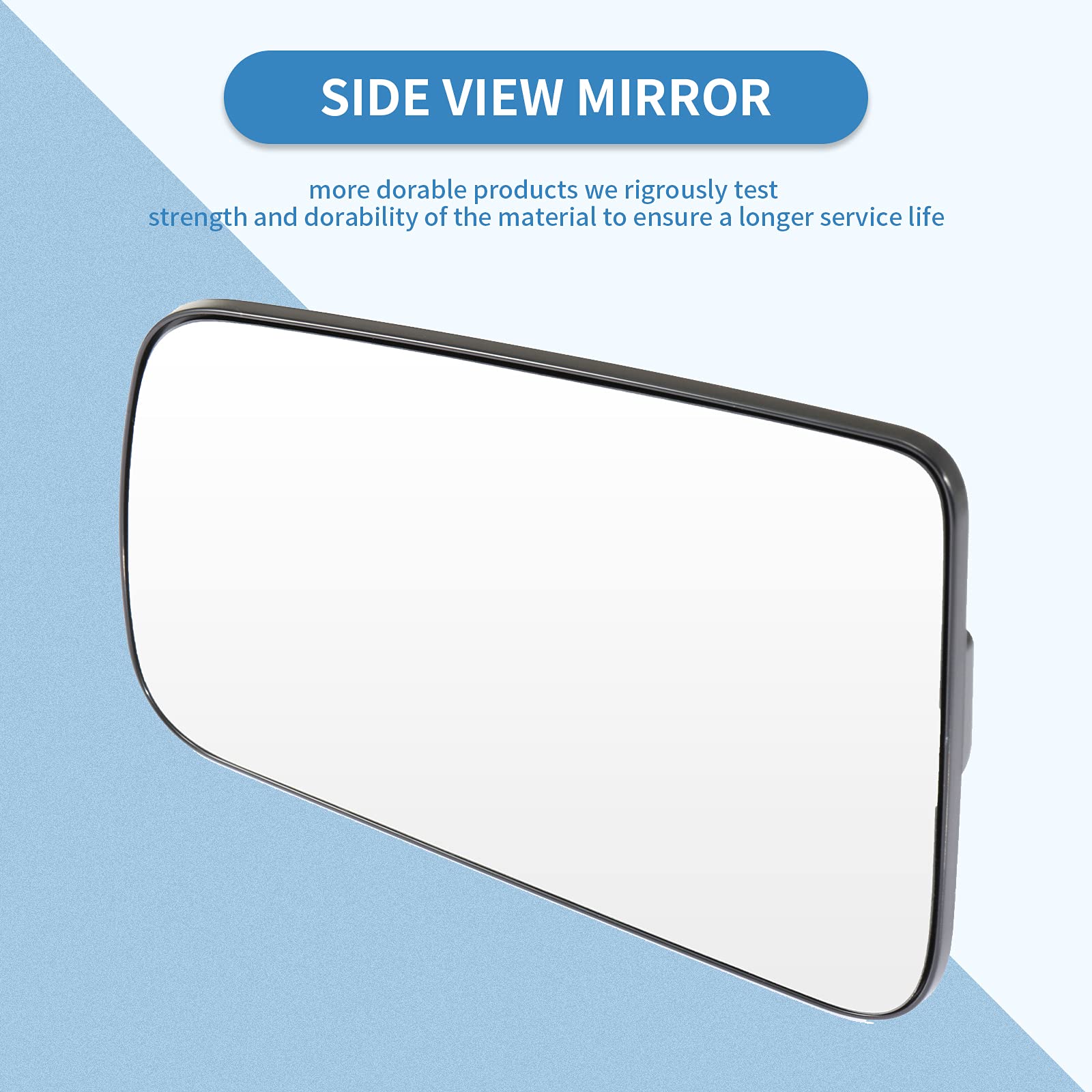 ECCPP Driver Side Exterior Mirror Glass Replacement for 2008-2011 Ford Focus - Left Side Rear View Mirror Glass, Perfect for Parking & Lane Changing Safety